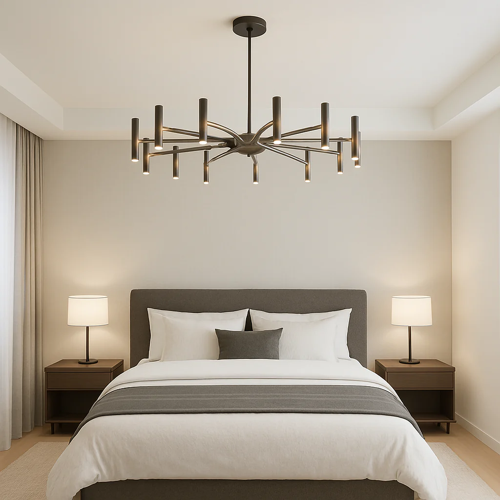 12-Light Modern Chandelier for Dining Rooms