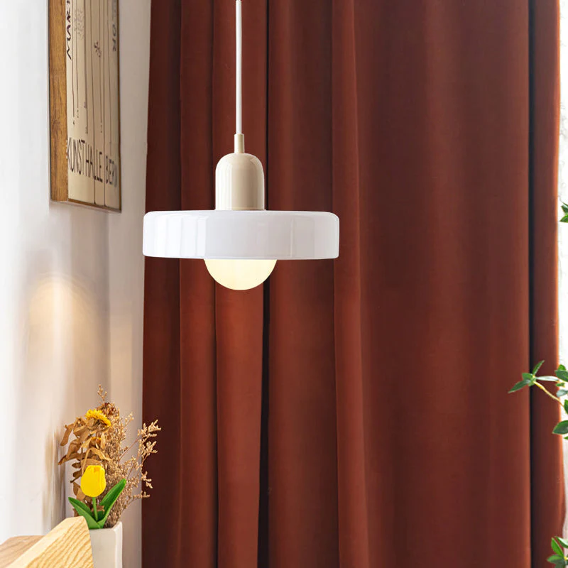 Bauhaus-Inspired Colored Glass Pendant Light - Image 11
