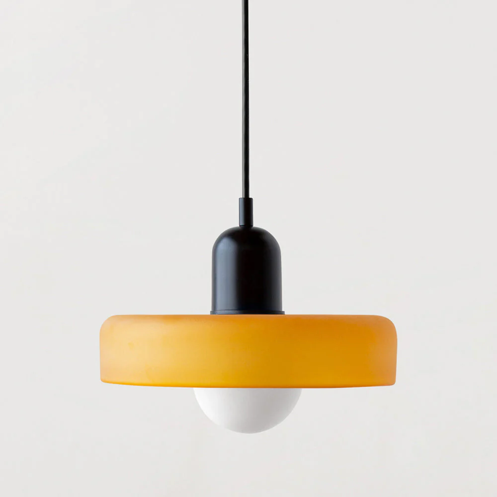 Bauhaus-Inspired Colored Glass Pendant Light - Image 28