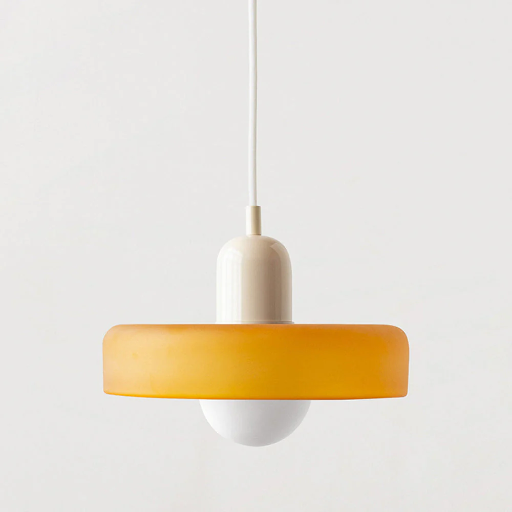 Bauhaus-Inspired Colored Glass Pendant Light - Image 29