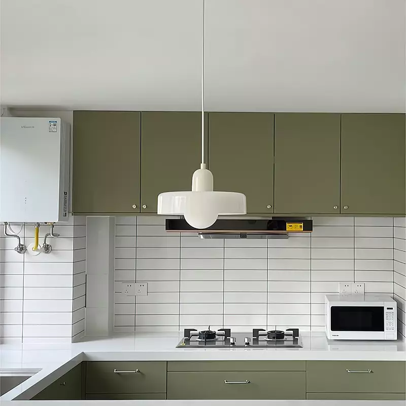 Bauhaus-Inspired Colored Glass Pendant Light - Image 3