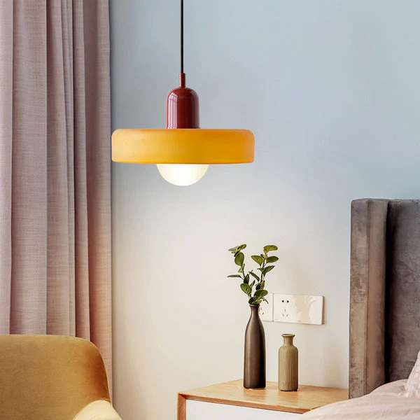 Bauhaus-Inspired Colored Glass Pendant Light - Image 38
