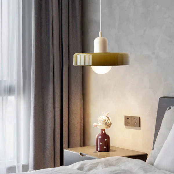 Bauhaus-Inspired Colored Glass Pendant Light - Image 42