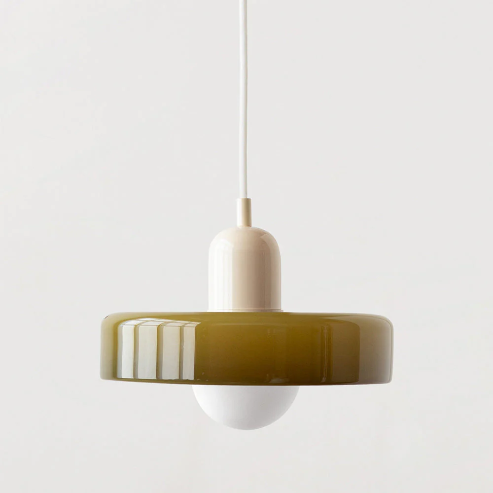 Bauhaus-Inspired Colored Glass Pendant Light - Image 49