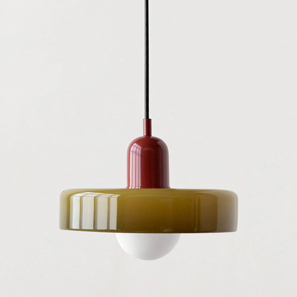 Bauhaus-Inspired Colored Glass Pendant Light - Image 57