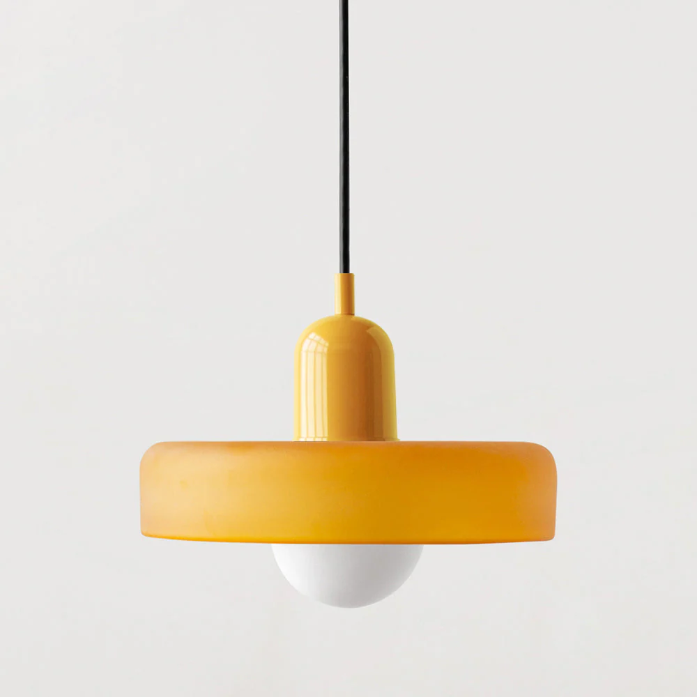 Bauhaus-Inspired Colored Glass Pendant Light - Image 59