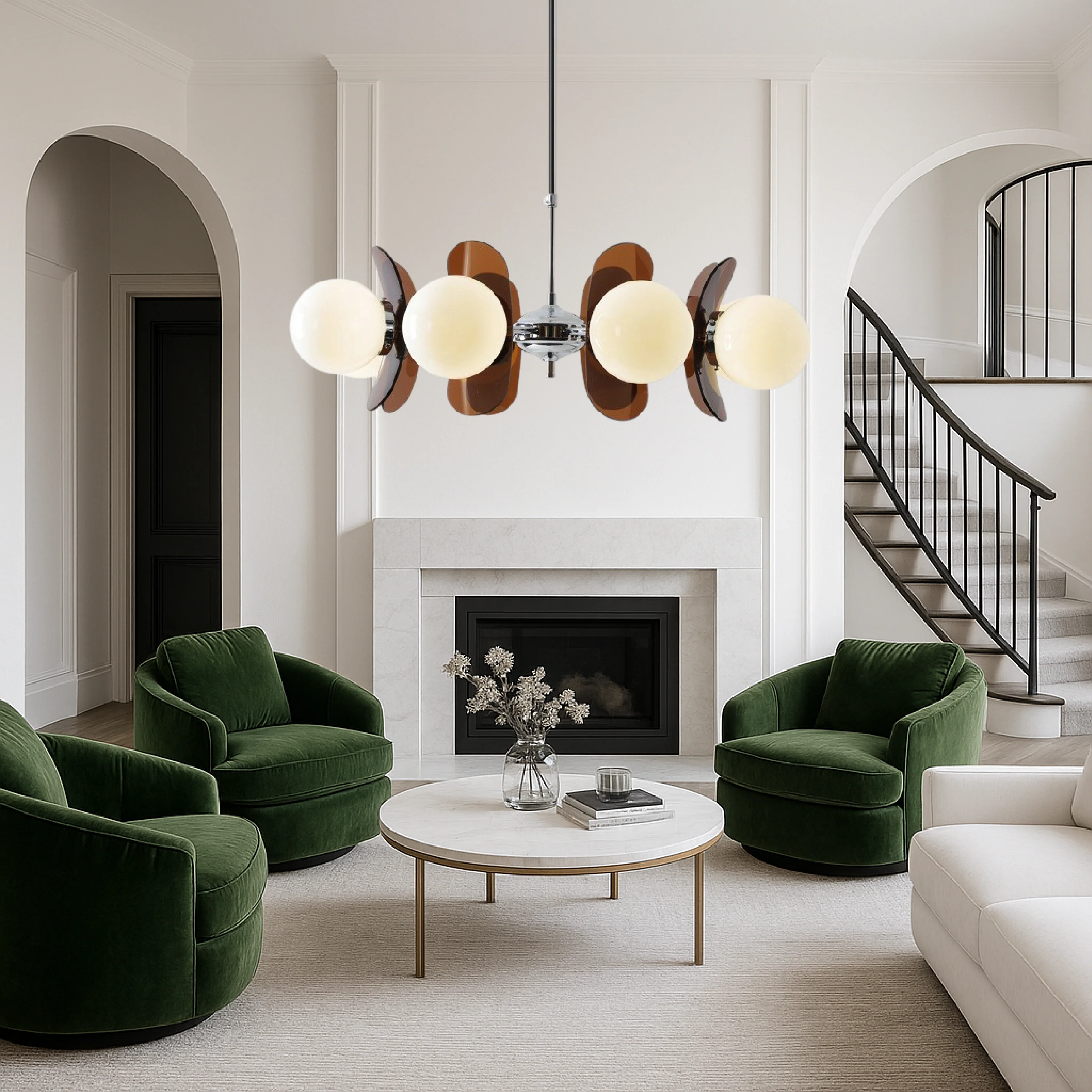 Bauhaus-Inspired Pendant Chandelier for Modern Interiors - Image 2