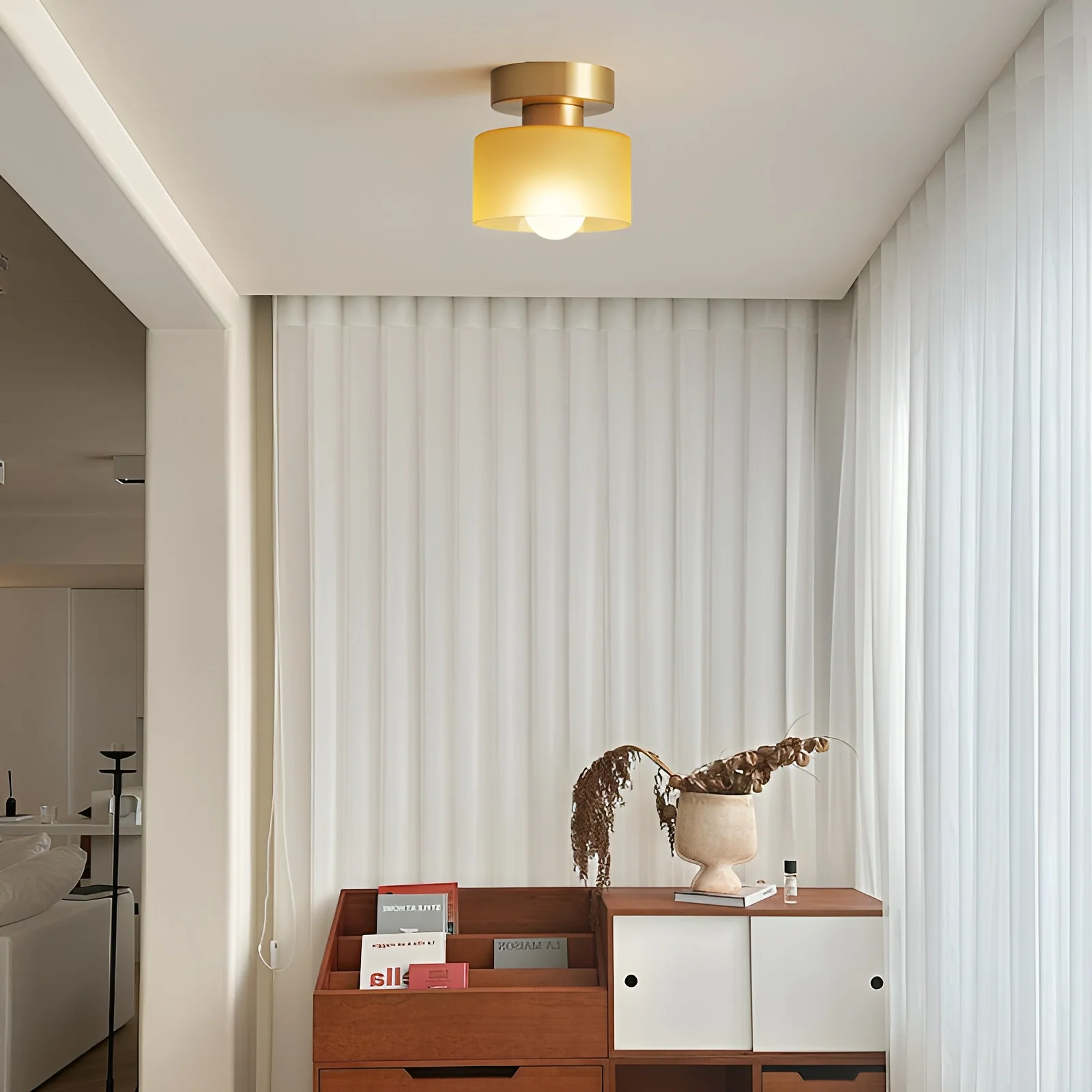 Bauhaus-Style LED Ceiling Spotlight with Adjustable Head - Image 2
