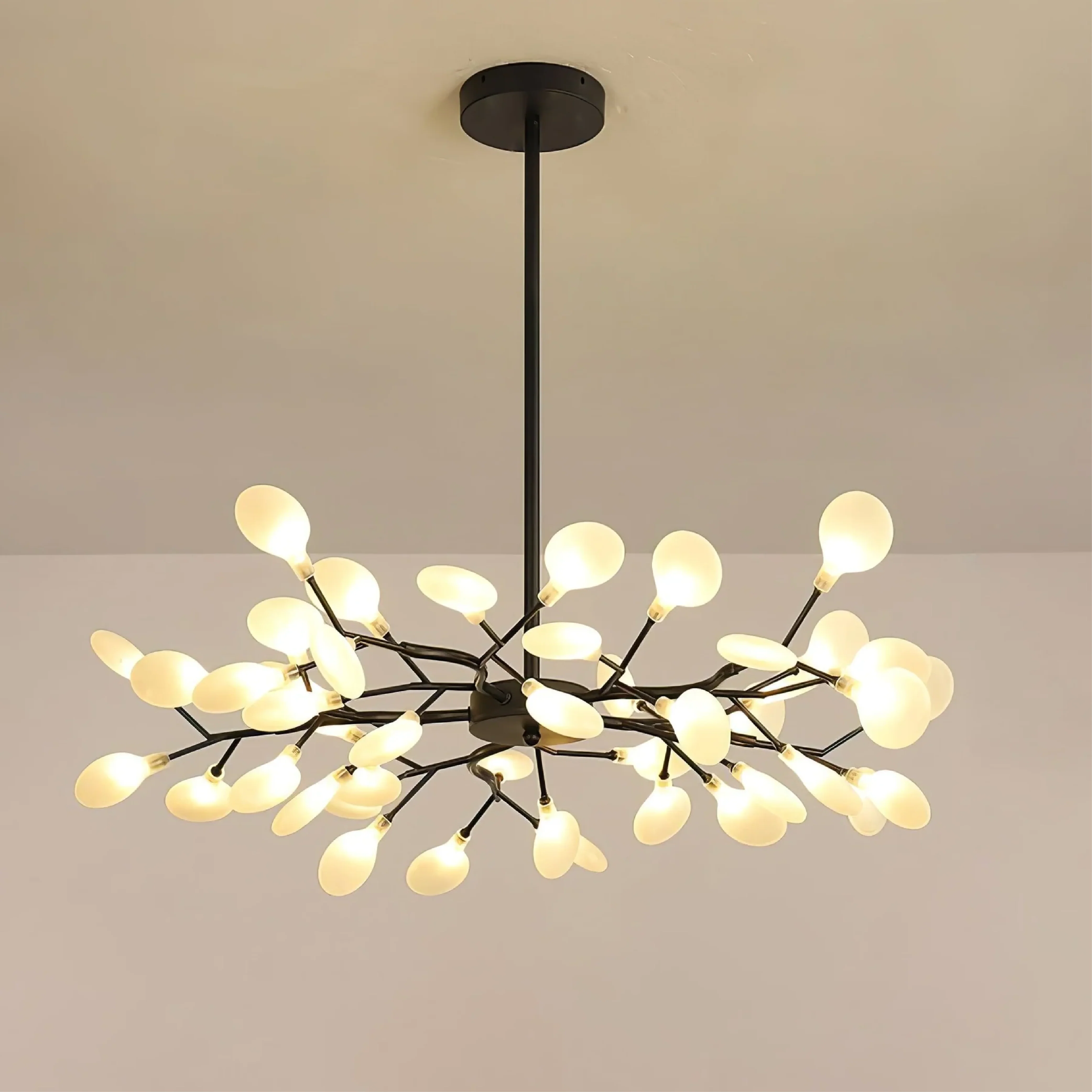 Celestial Glow LED Chandelier - Dimmable Crystal Ceiling Light - Image 10
