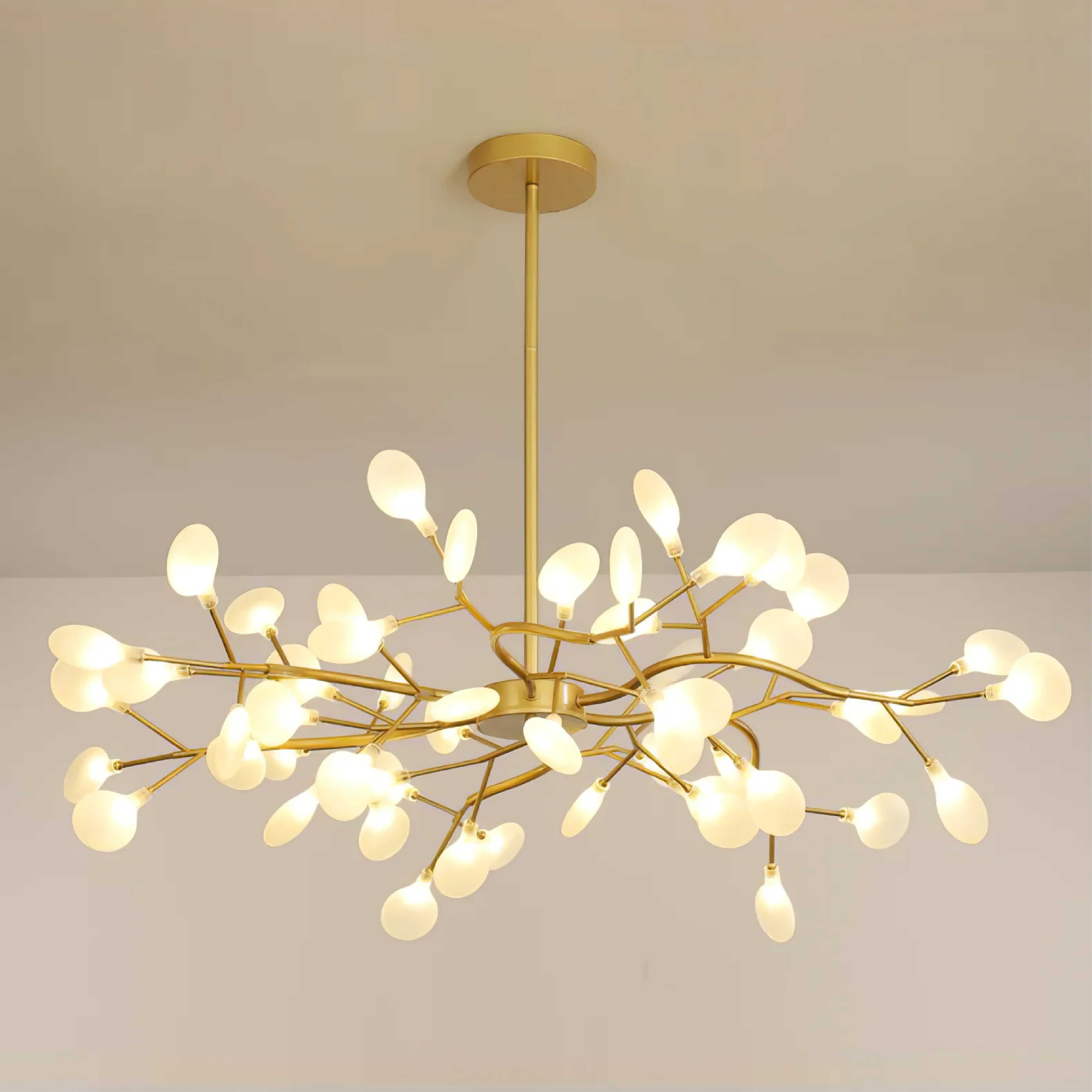 Celestial Glow LED Chandelier - Dimmable Crystal Ceiling Light - Image 12