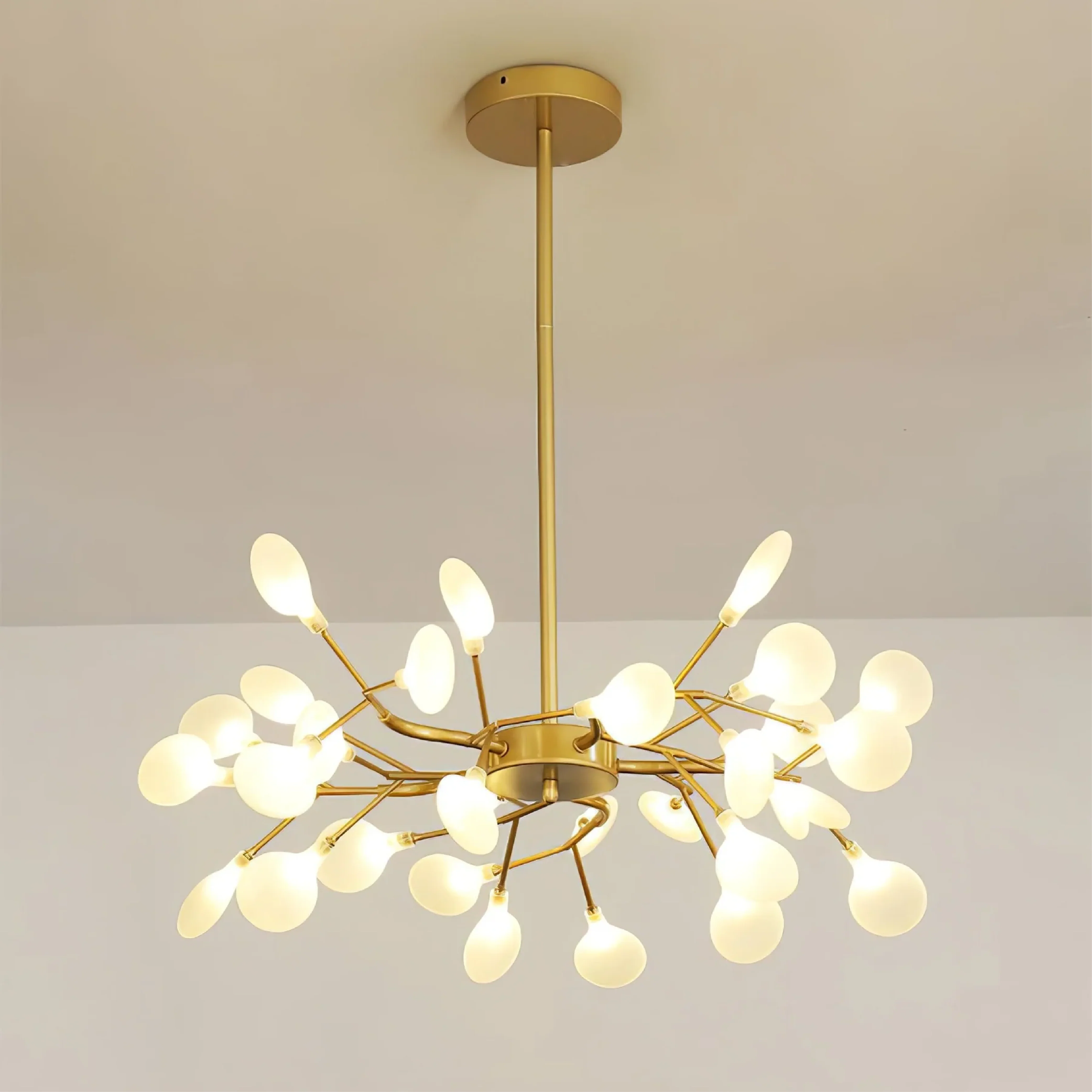 Celestial Glow LED Chandelier - Dimmable Crystal Ceiling Light - Image 13