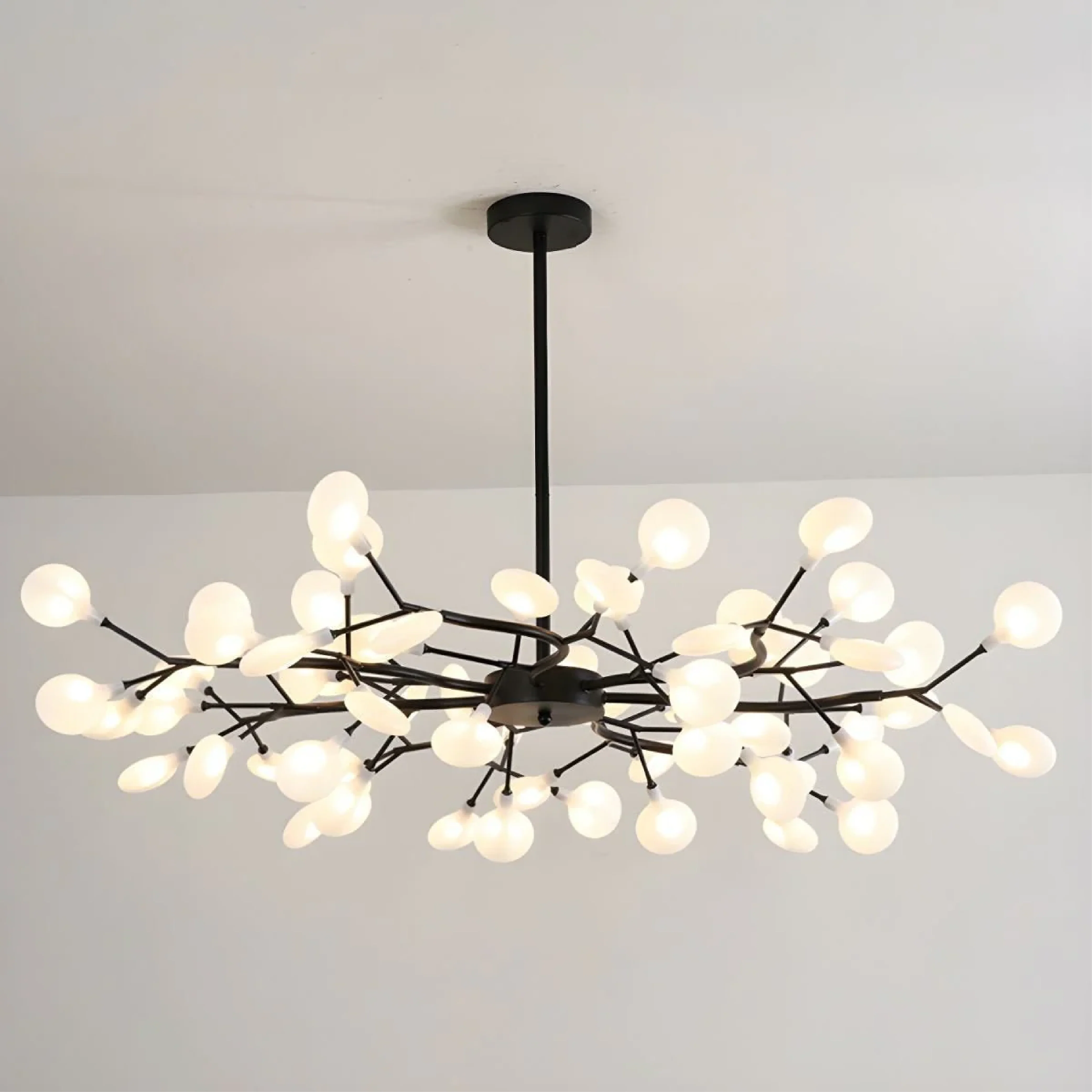 Celestial Glow LED Chandelier - Dimmable Crystal Ceiling Light - Image 14