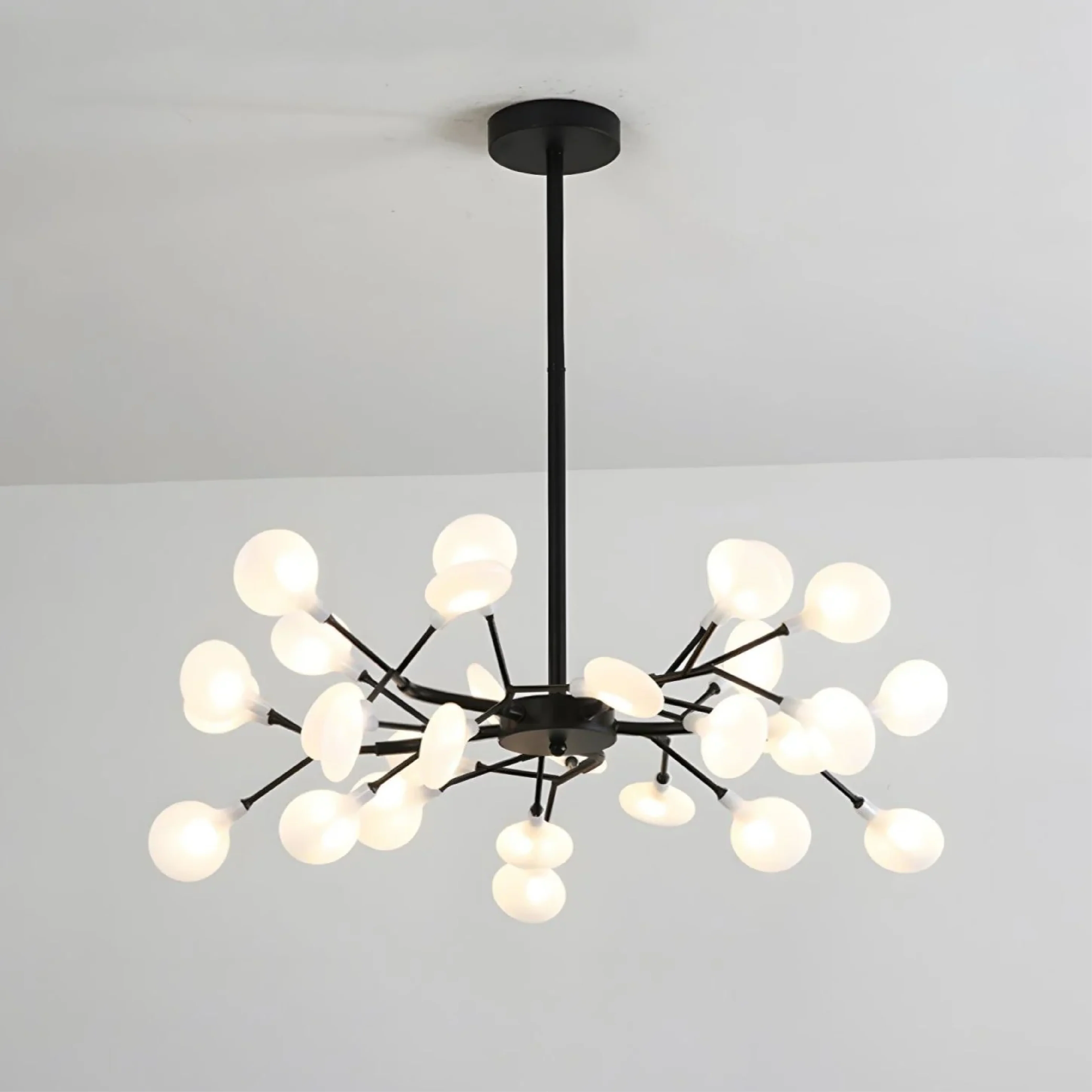Celestial Glow LED Chandelier - Dimmable Crystal Ceiling Light - Image 15