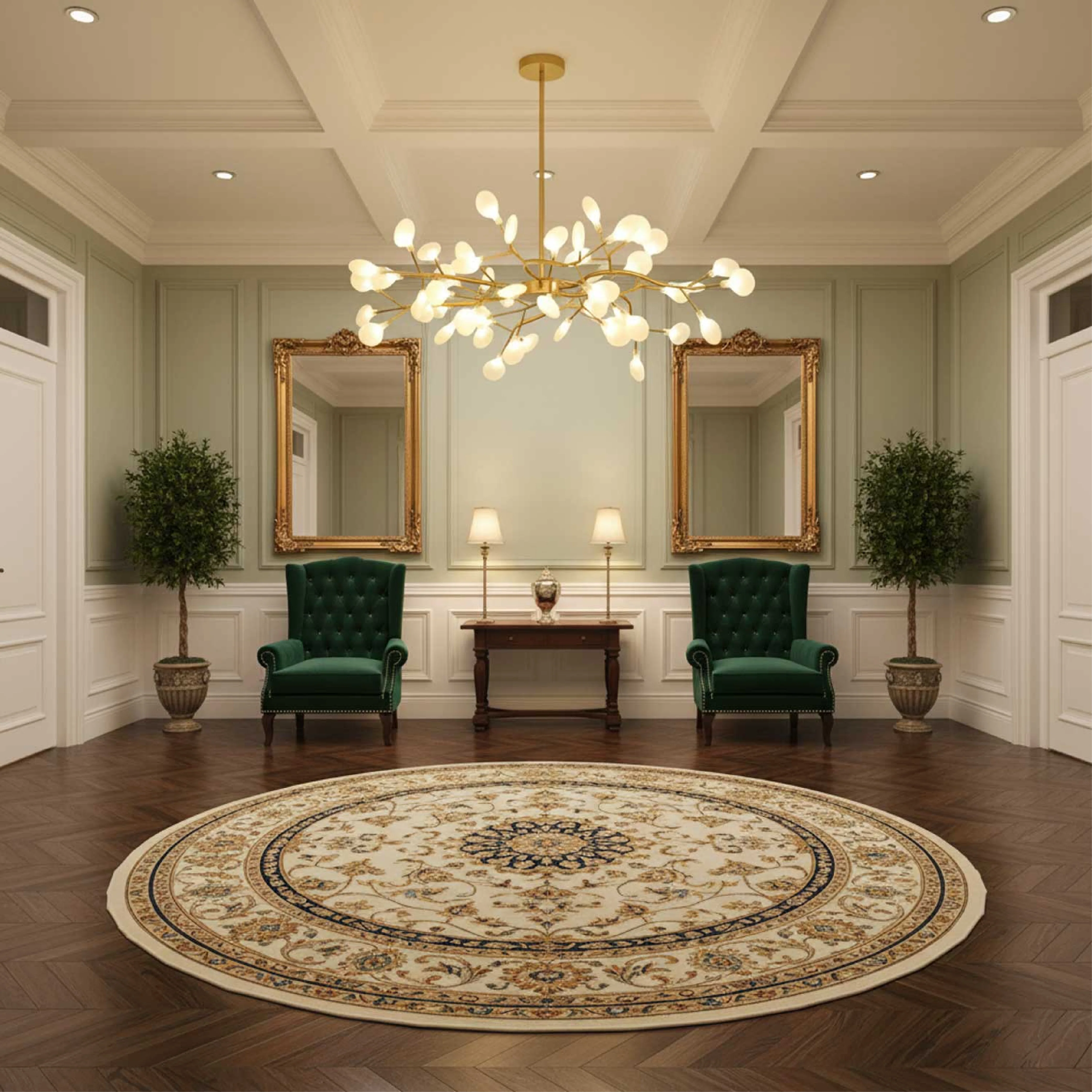 Celestial Glow LED Chandelier - Dimmable Crystal Ceiling Light - Image 2