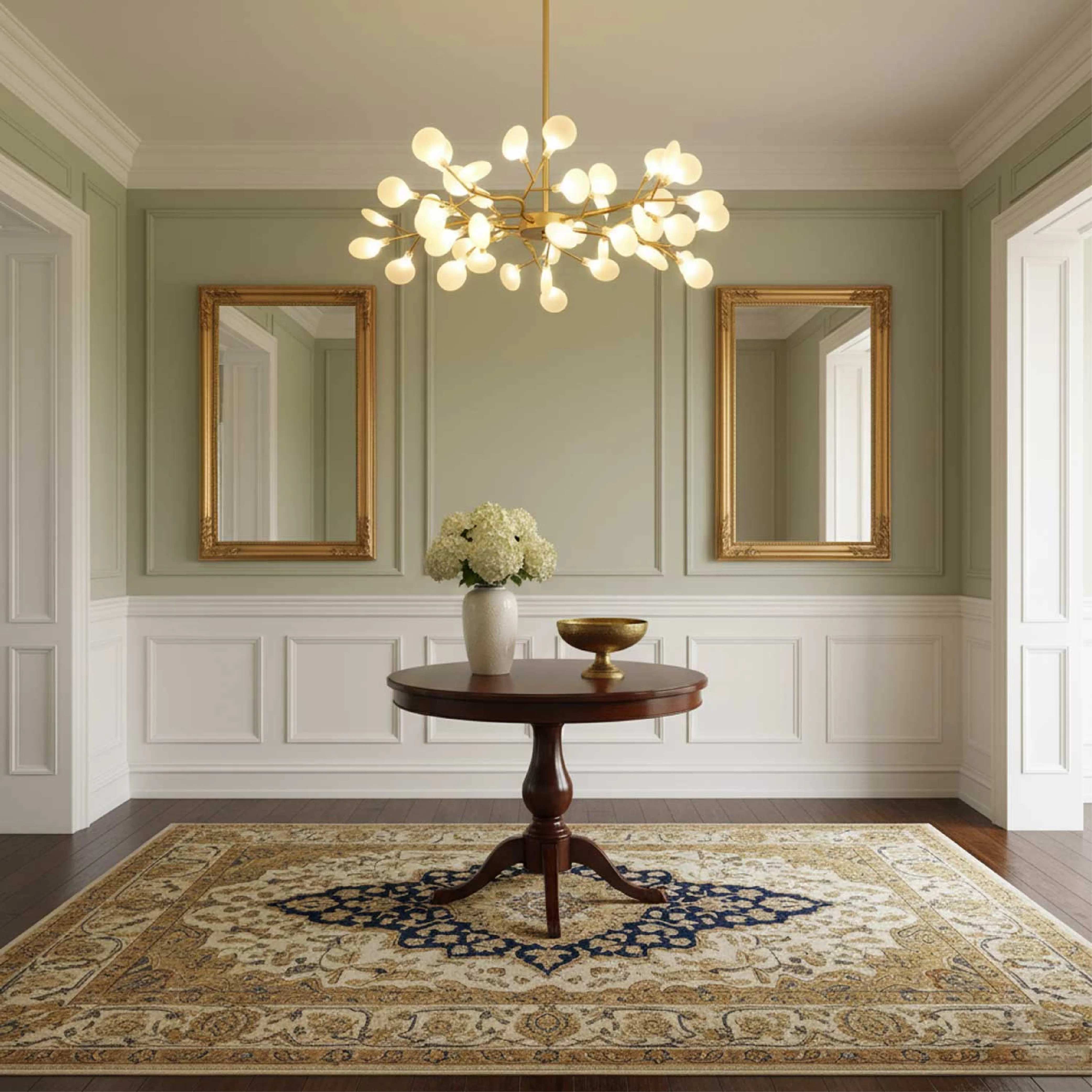 Celestial Glow LED Chandelier - Dimmable Crystal Ceiling Light - Image 4
