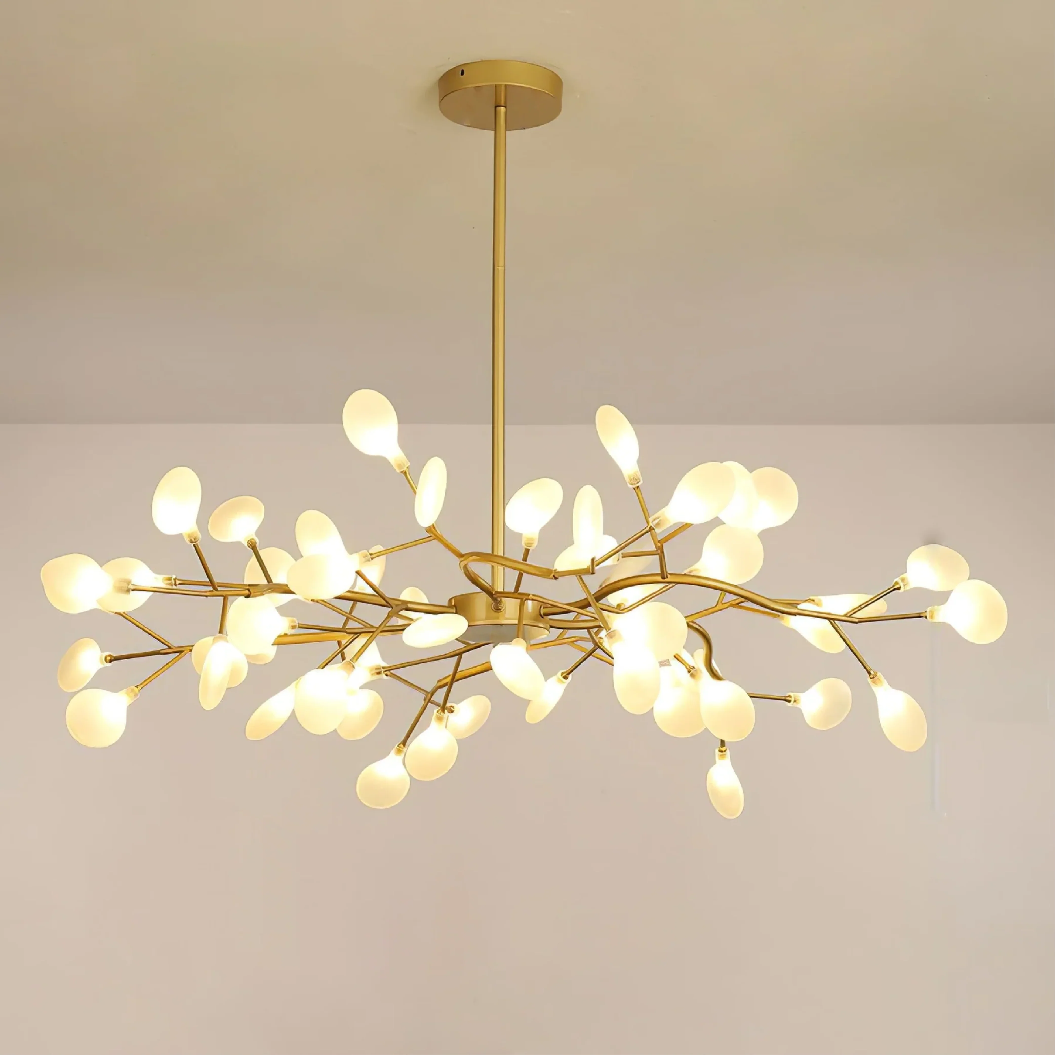 Celestial Glow LED Chandelier - Dimmable Crystal Ceiling Light - Image 9