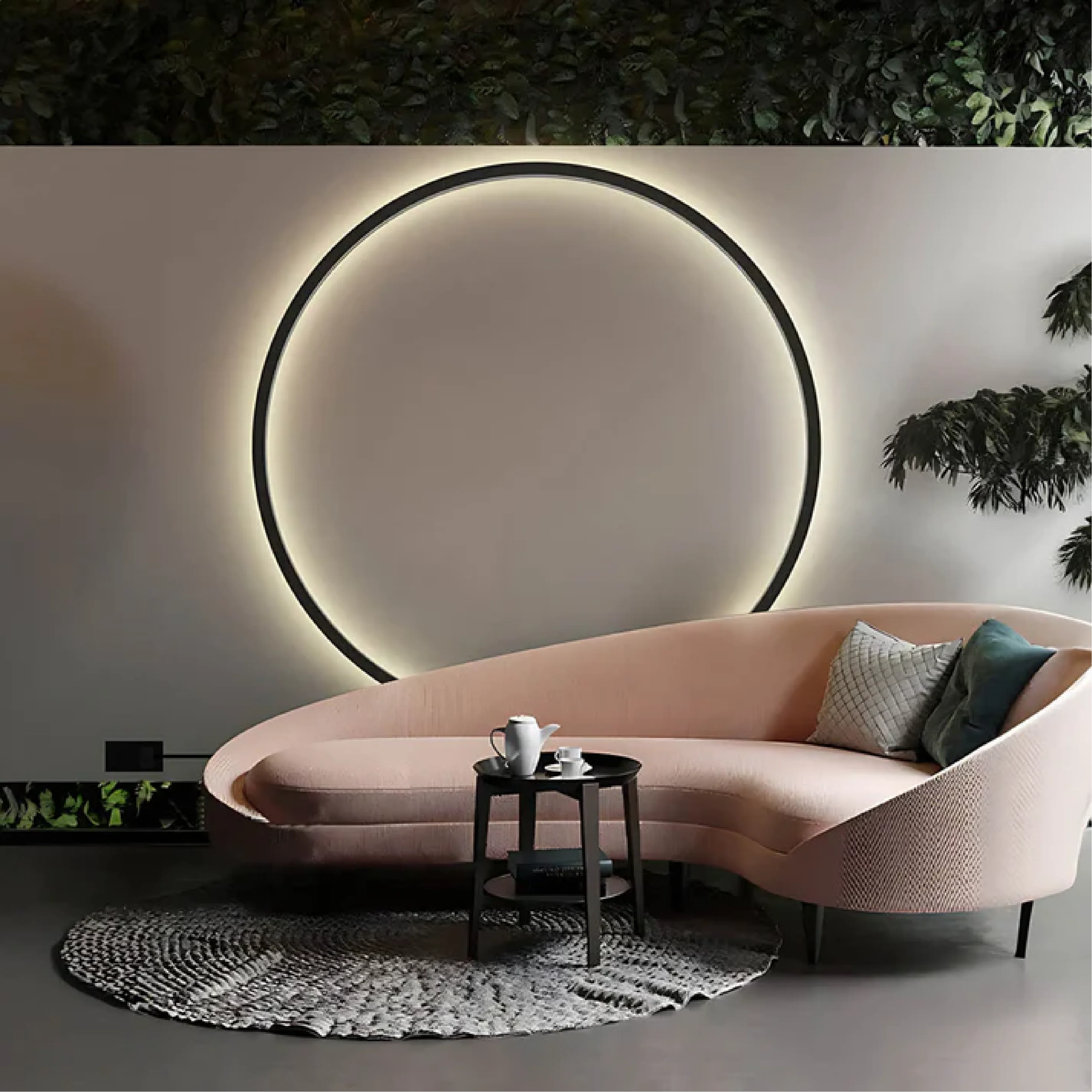 Circular Ring Wall Light - Modern LED Wall Sconce
