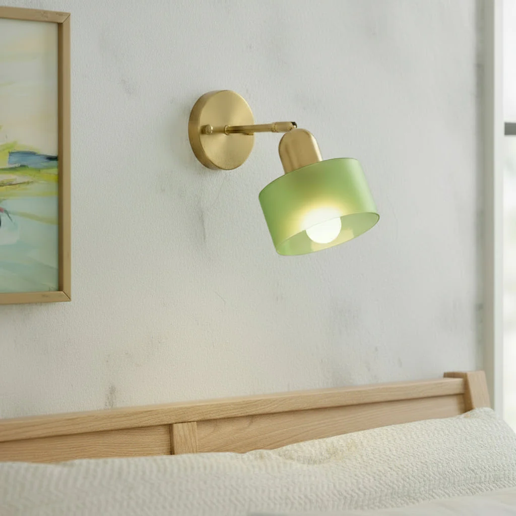 Colored Glass Wall Lamp in Bauhaus Style - Image 2