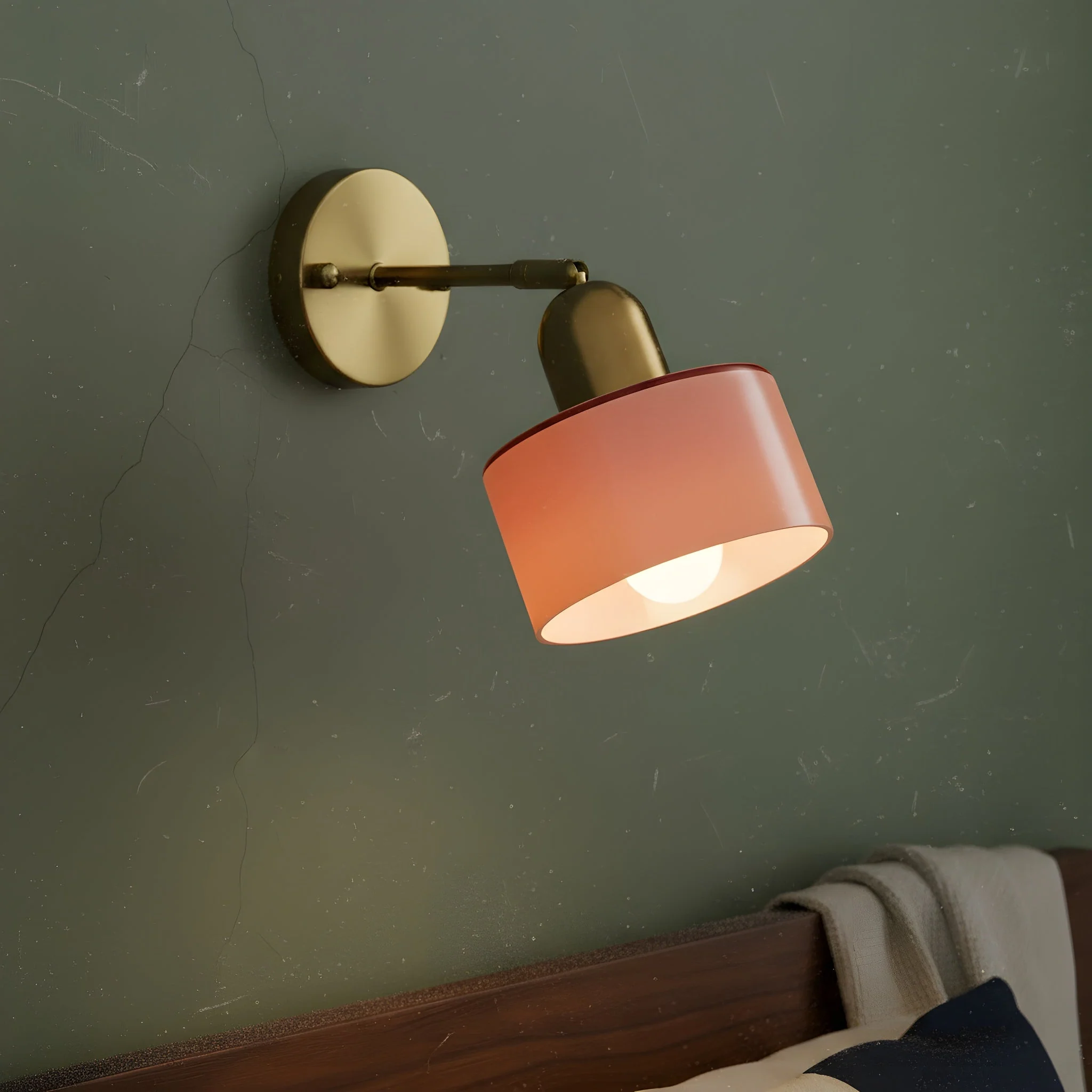 Colored Glass Wall Lamp in Bauhaus Style - Image 4