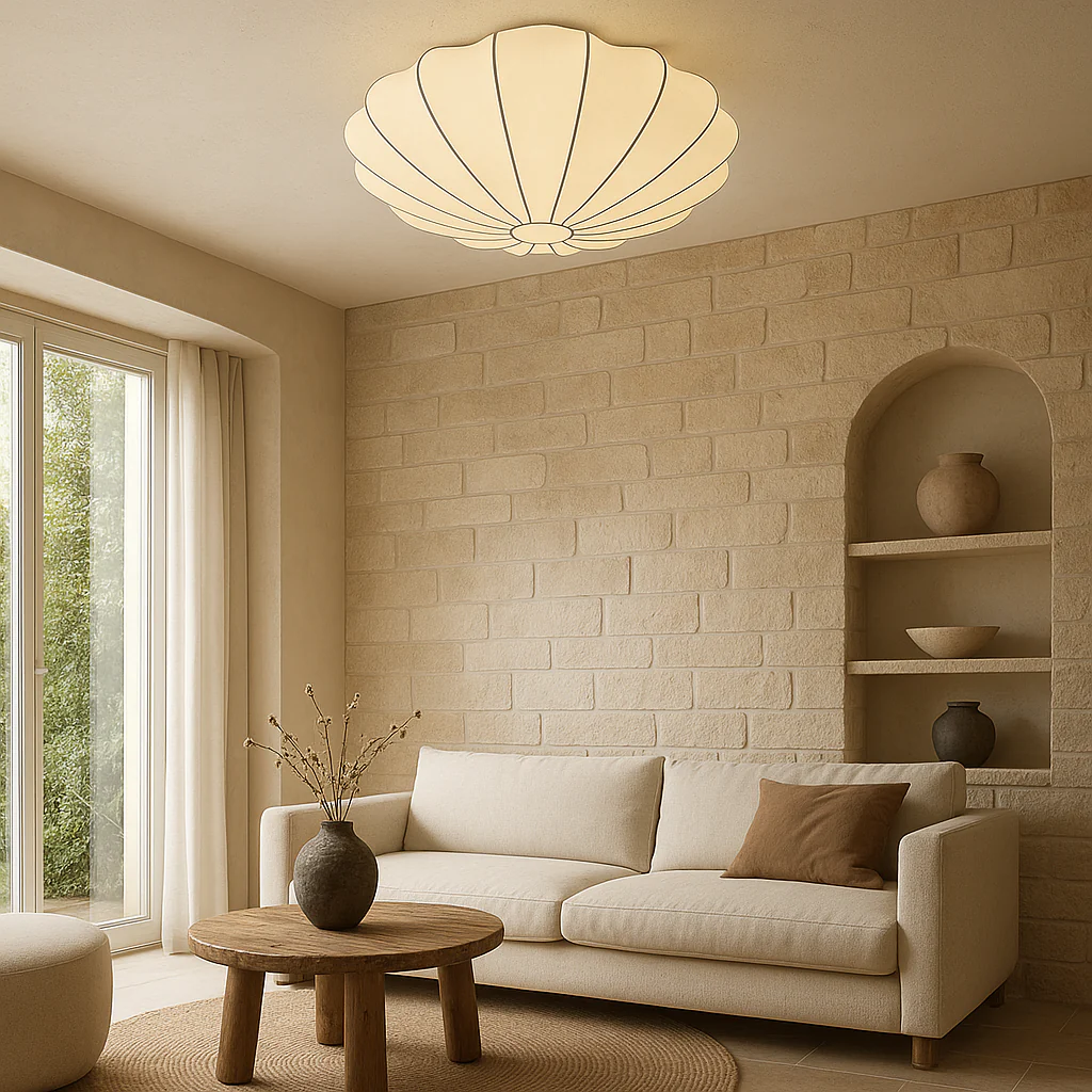 Contemporary Dimmable LED Ceiling Light with Glass Shade - Image 7