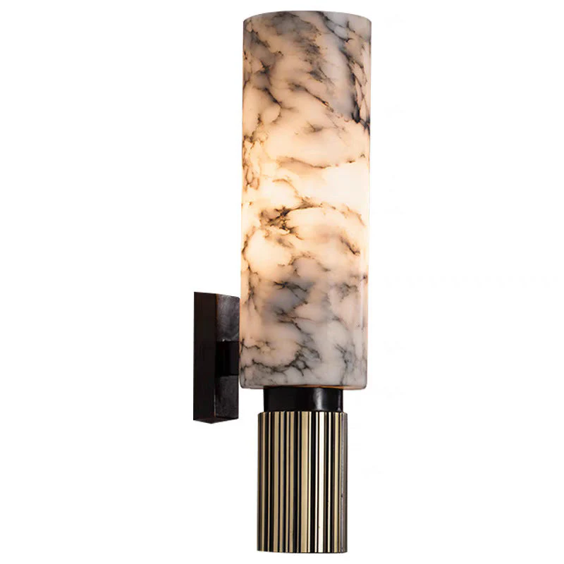 Copper Stone Wall Sconce Rustic LED Fixture - Image 11