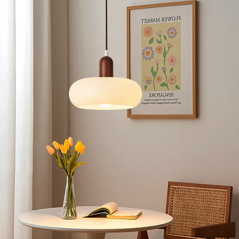 Cream Nordic Pendant Light - Scandinavian Ceiling Fixture