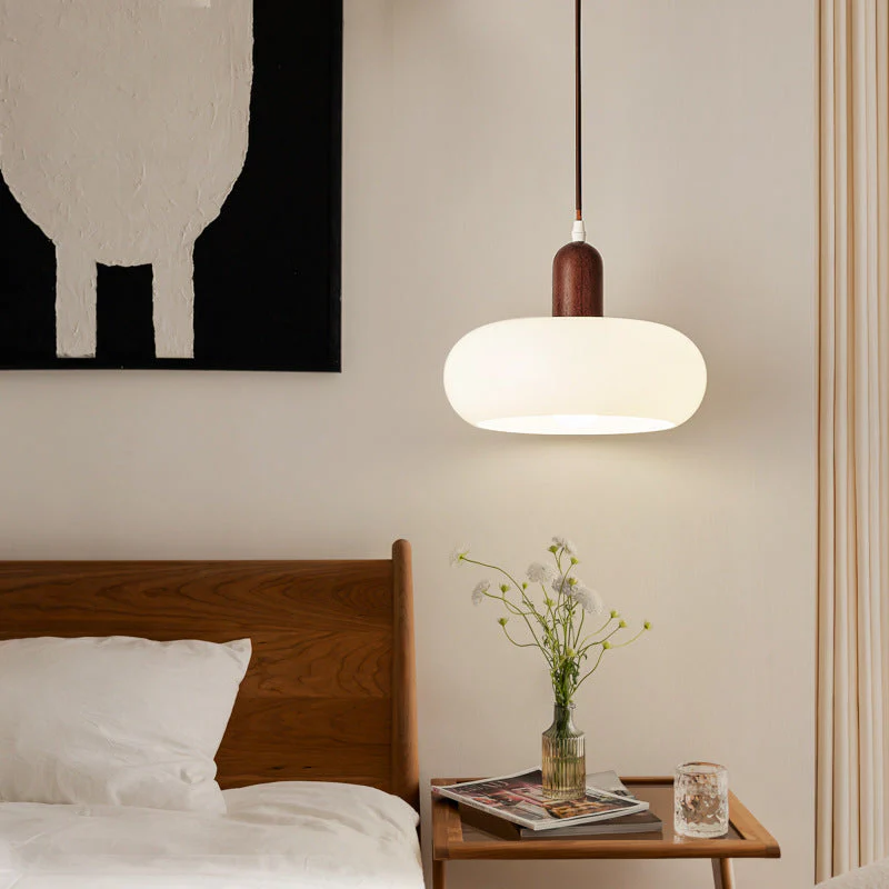 Cream Nordic Pendant Light - Scandinavian Ceiling Fixture - Image 2