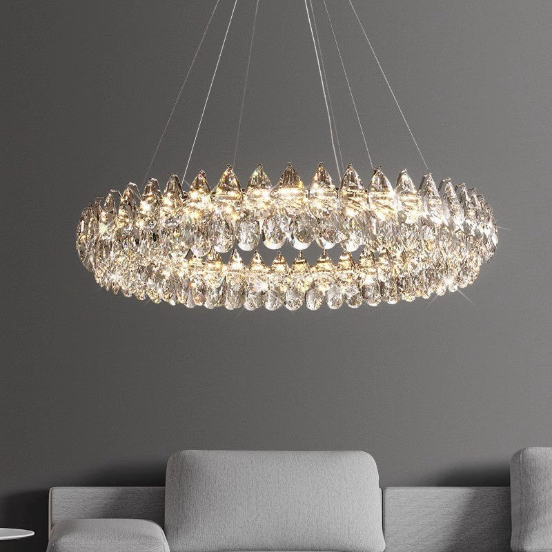 Crystal Ring Chandelier Pendant Light for Modern Home Decor - Image 2