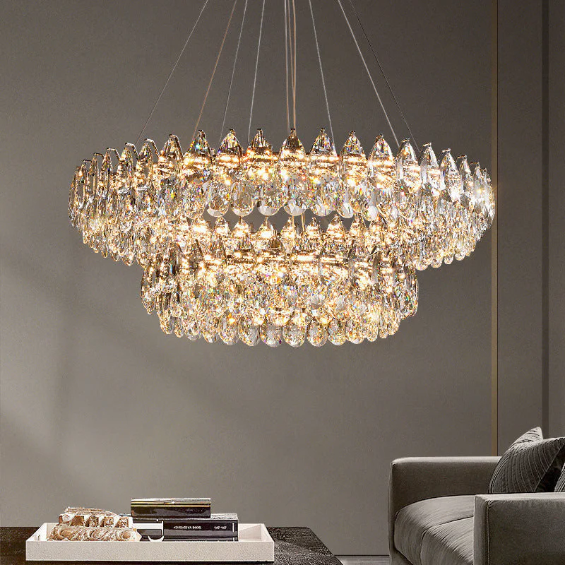 Crystal Ring Chandelier Pendant Light for Modern Home Decor - Image 3