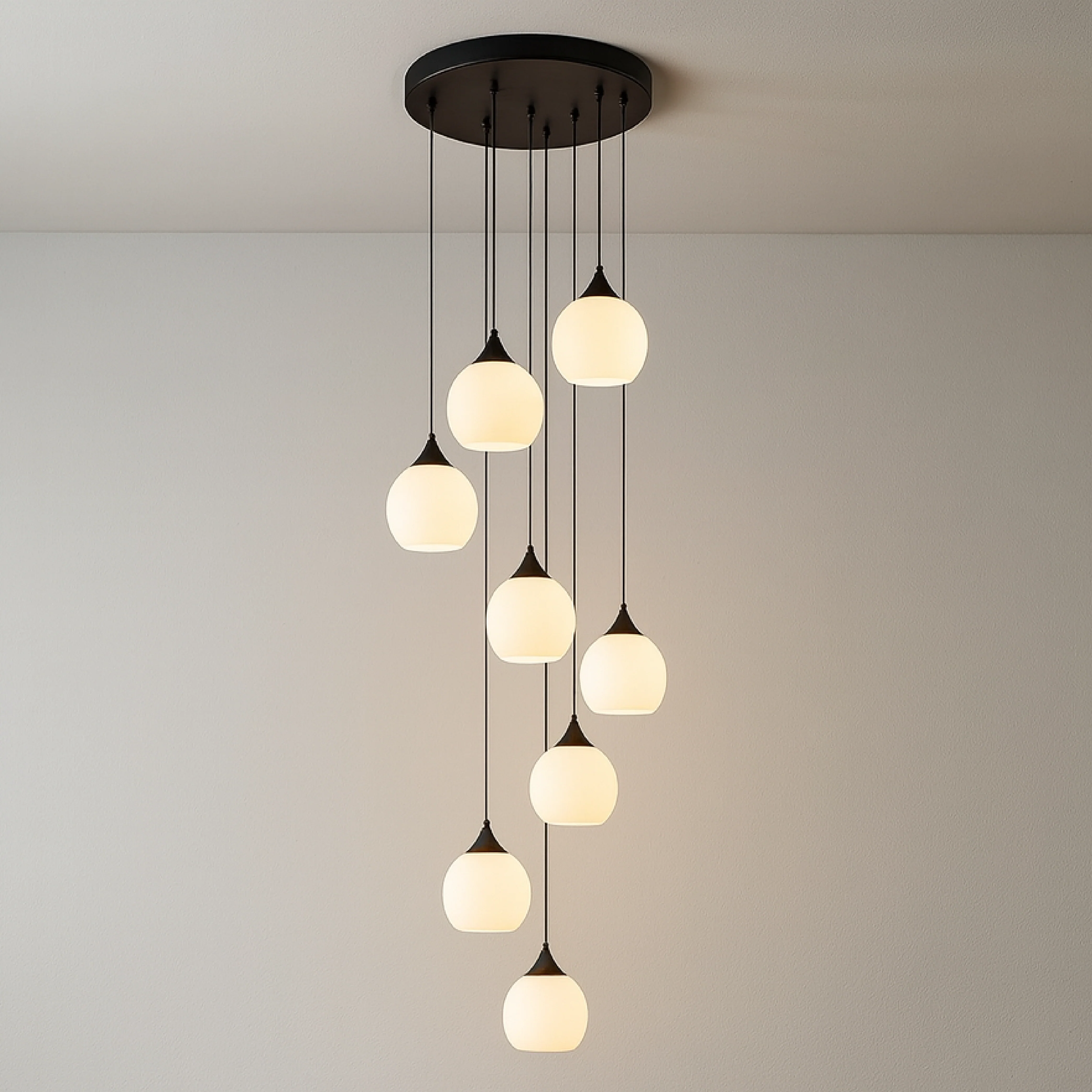 Crystal Staircase Chandelier Modern Pendant Light Fixture - Image 4