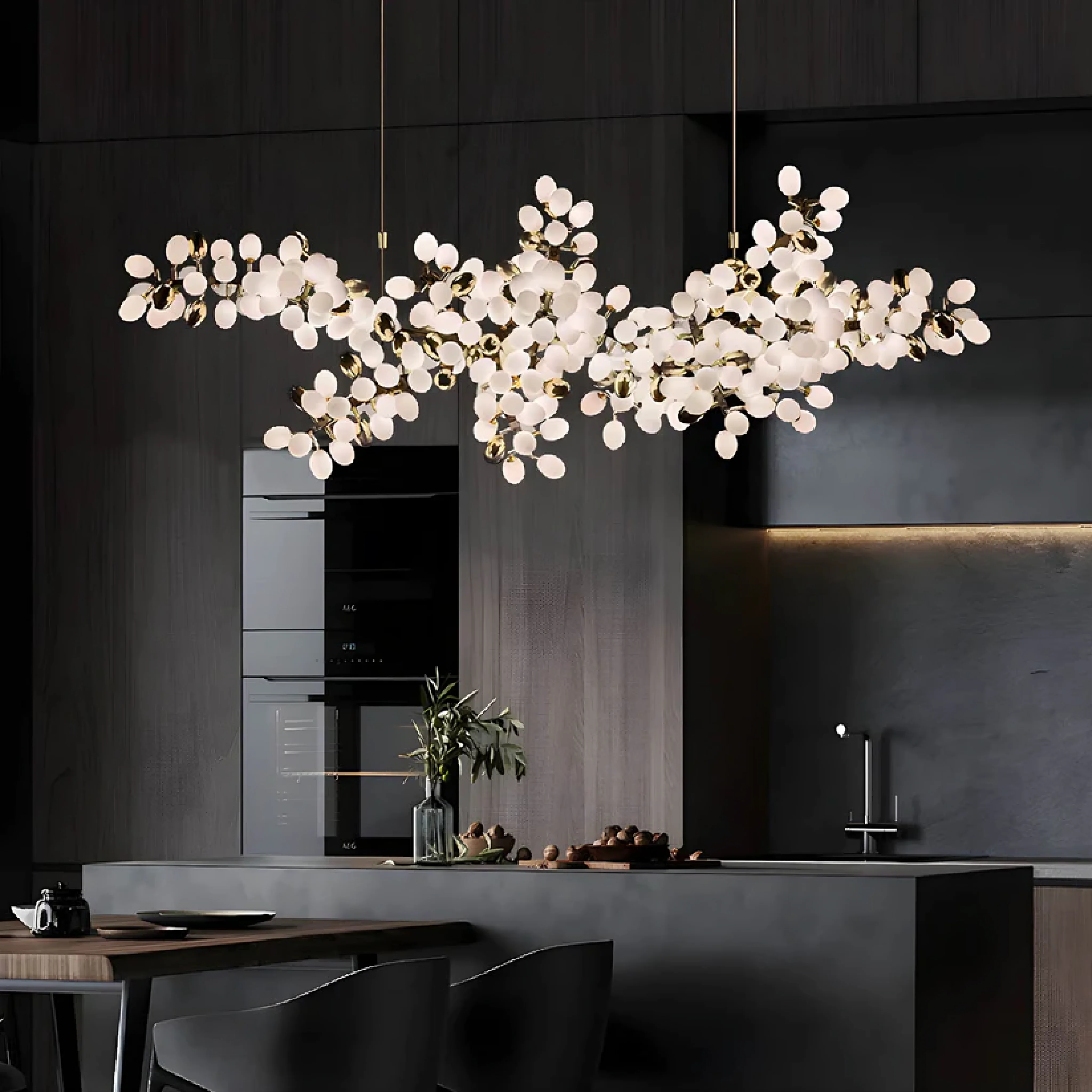 Crystal Tier Chandelier for Dining Room, Modern Pendant Light - Image 2