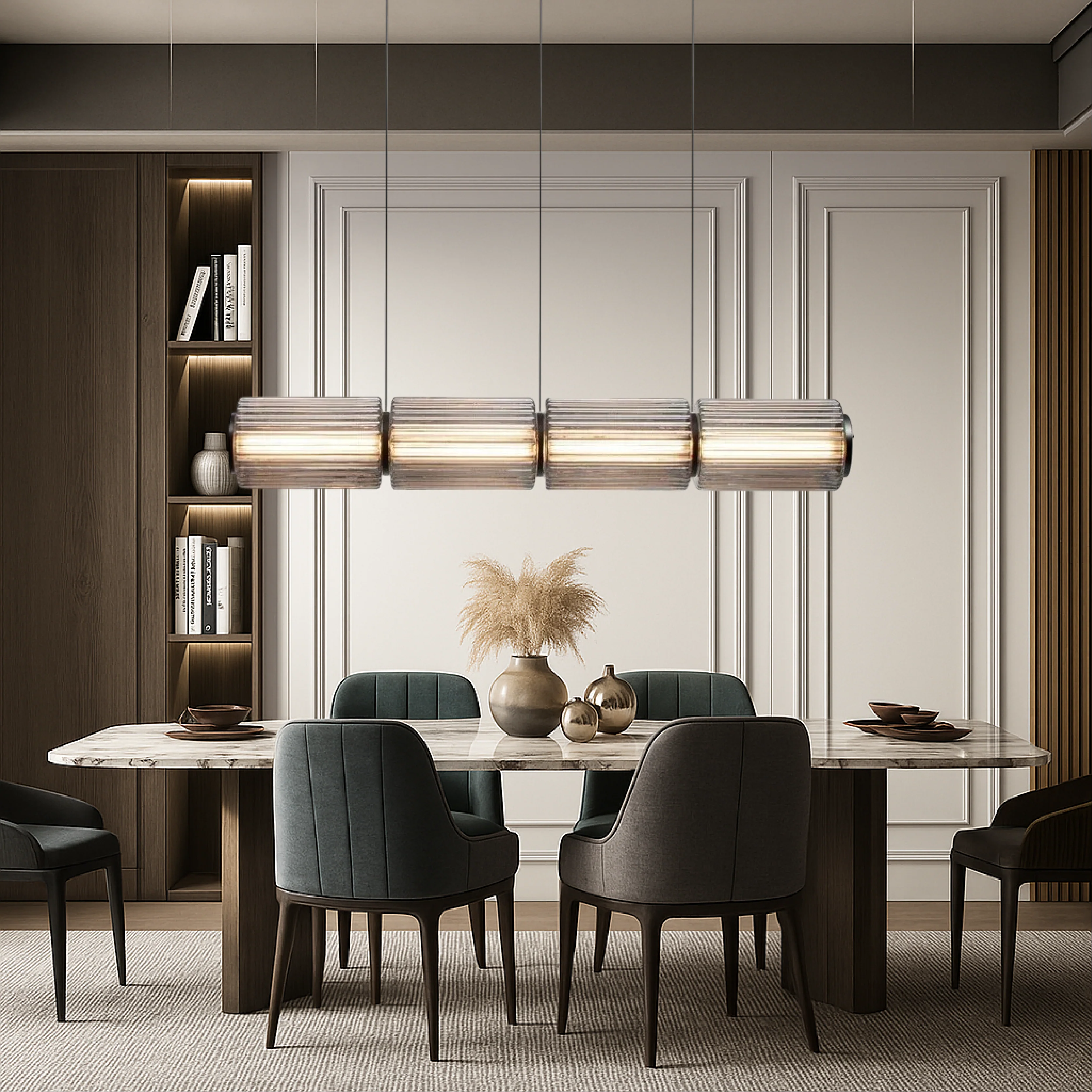 Cylinder Glass Pendant Light - Modern Minimalist Fixture - Image 13