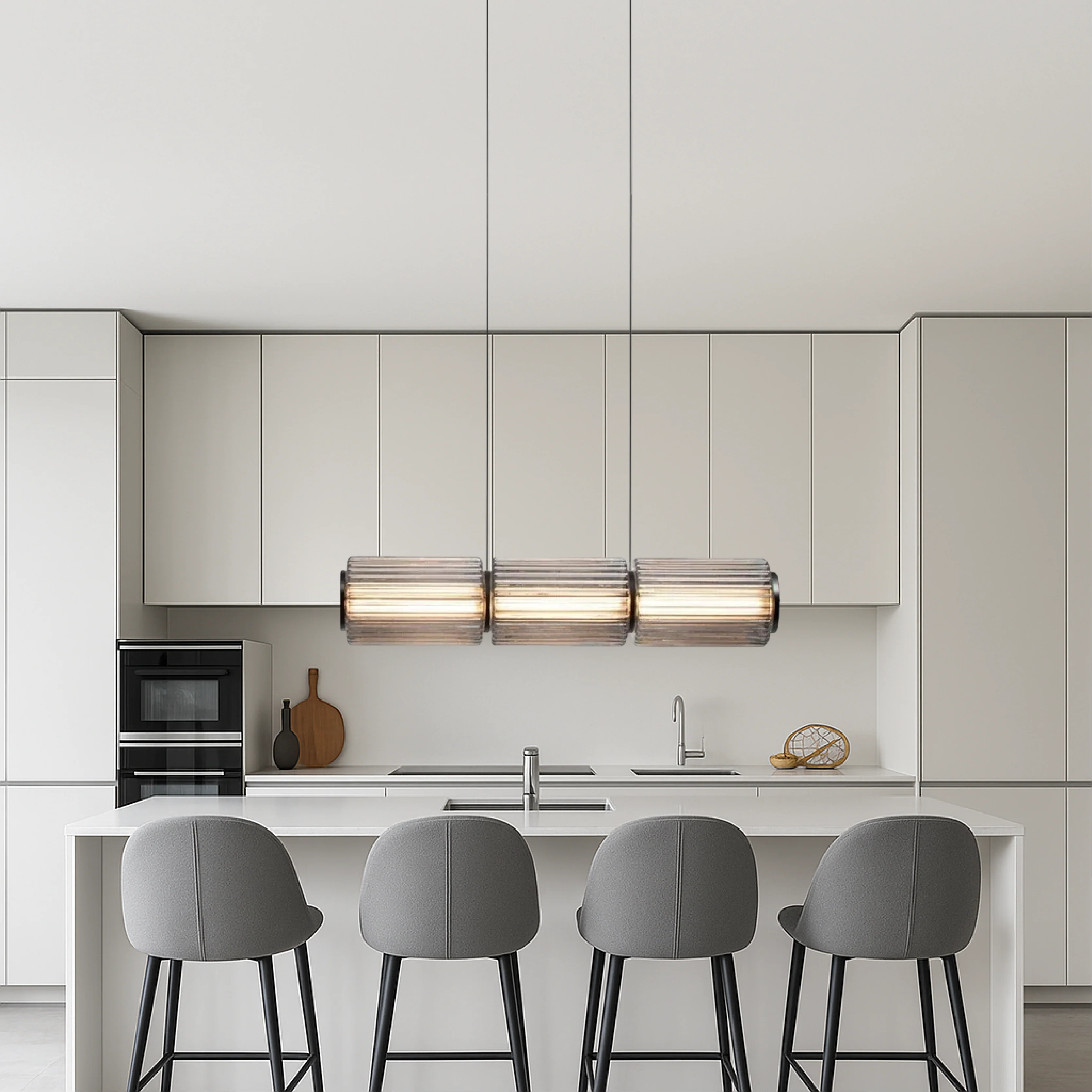 Cylinder Glass Pendant Light - Modern Minimalist Fixture - Image 14