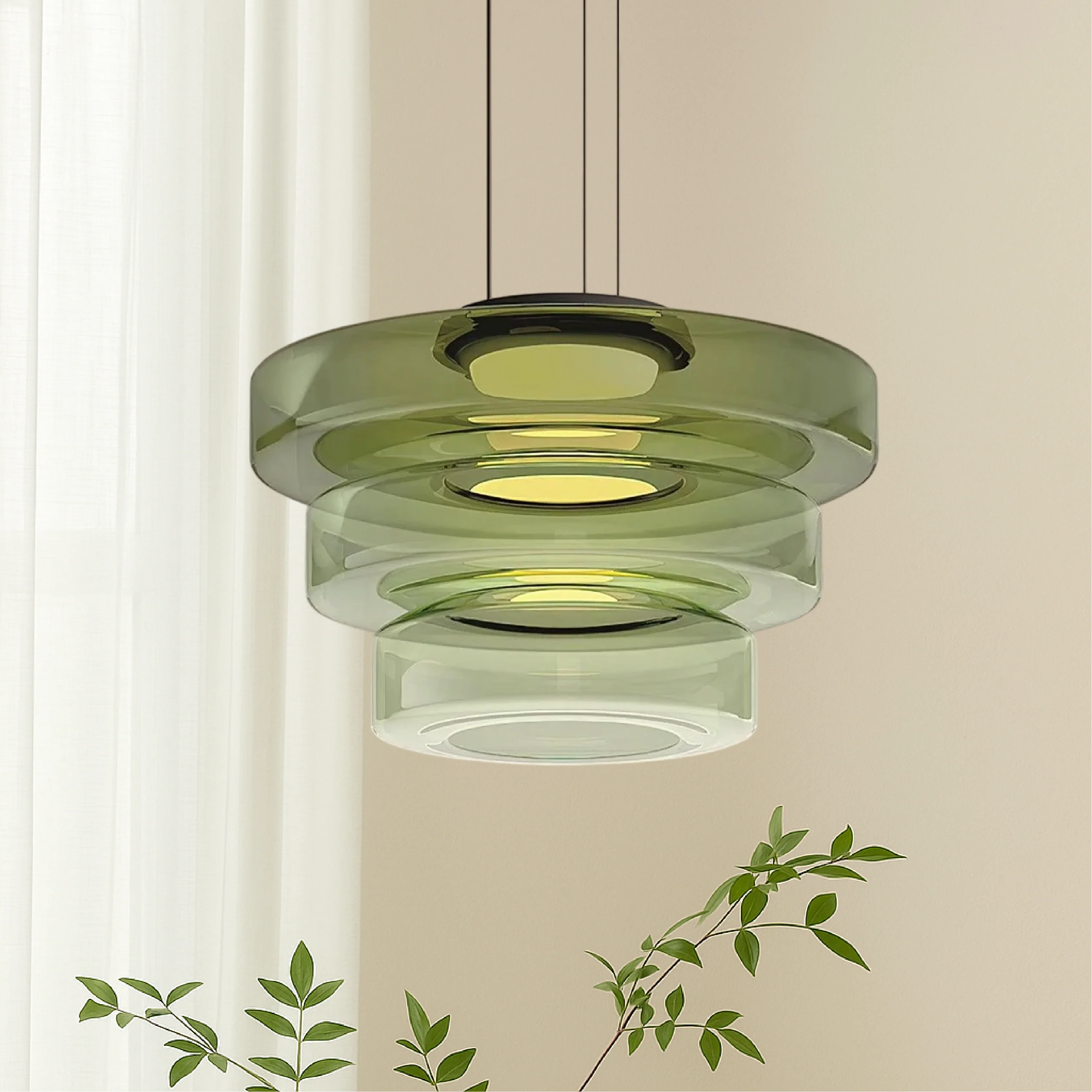 Danish Glass Pendant Light - Bauhaus-Inspired Nordic Modern - Image 10
