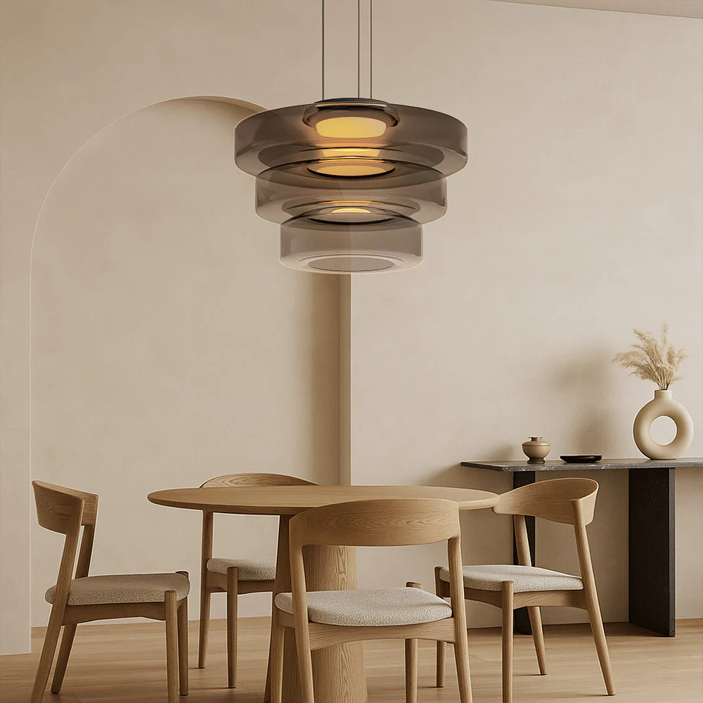 Danish Glass Pendant Light - Bauhaus-Inspired Nordic Modern - Image 4