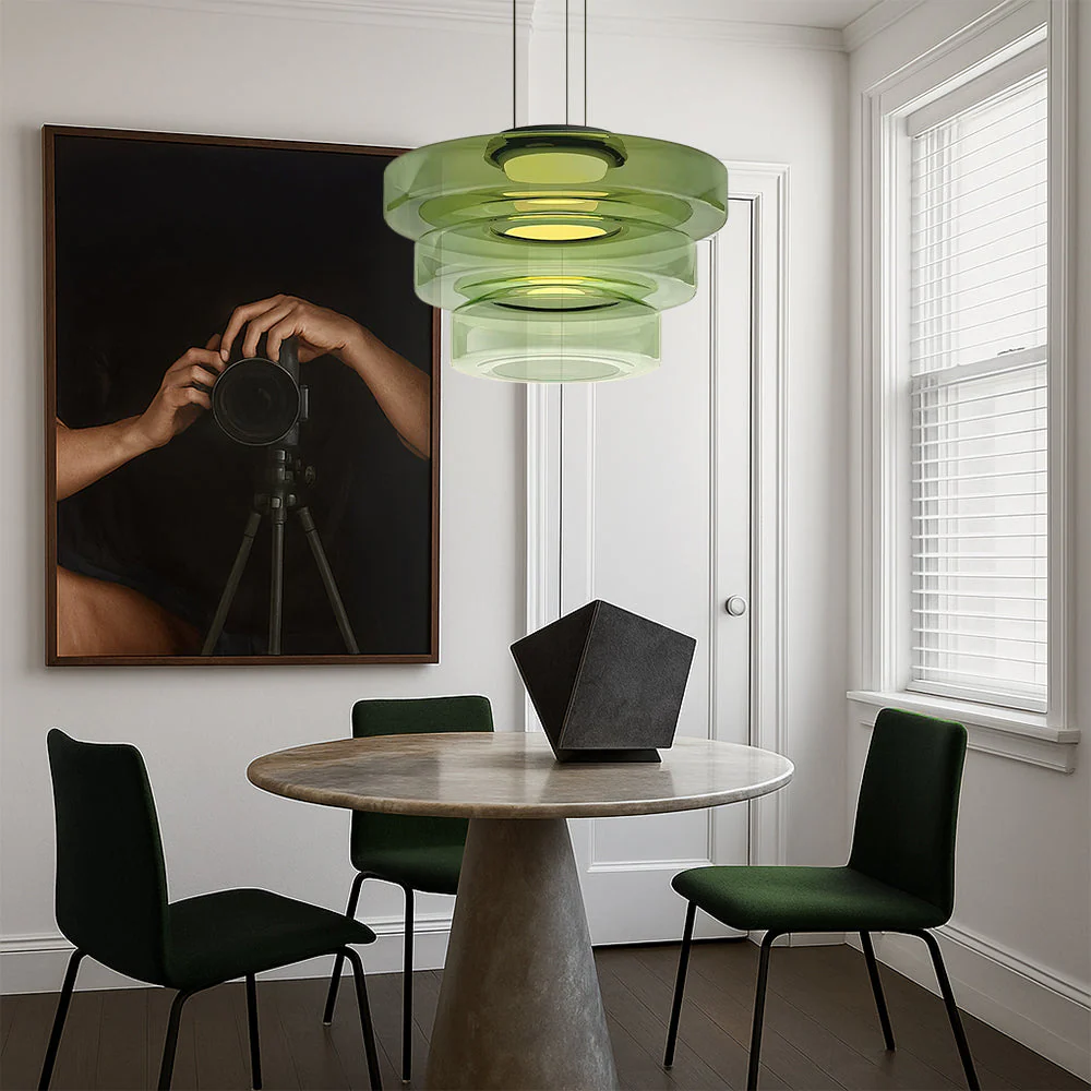 Danish Glass Pendant Light - Bauhaus-Inspired Nordic Modern - Image 5