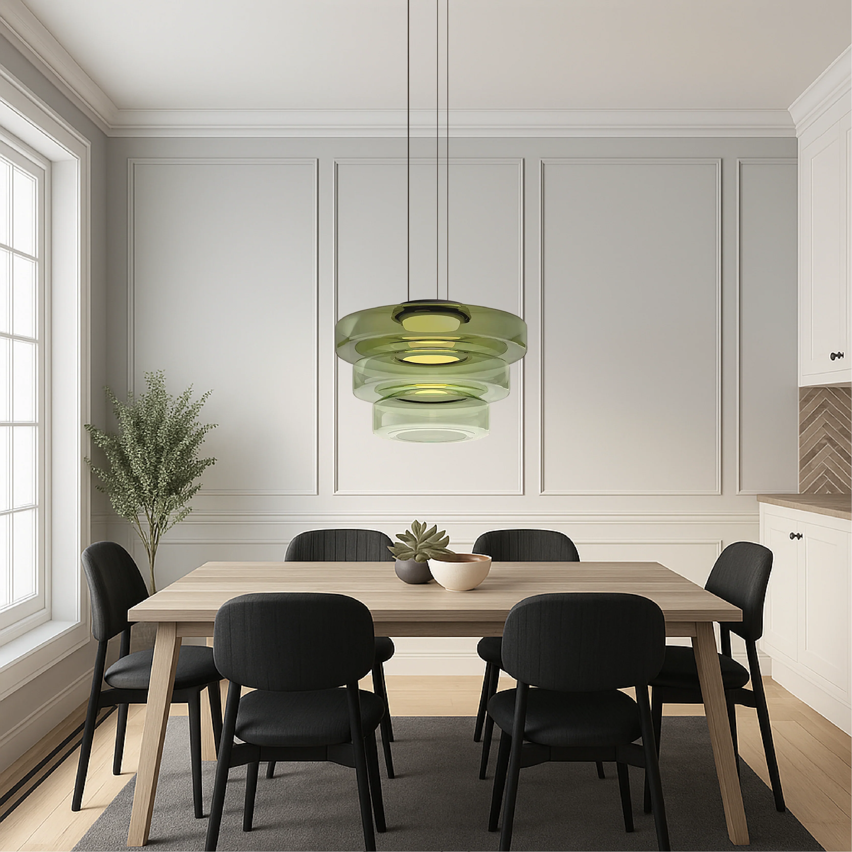 Danish Glass Pendant Light - Bauhaus-Inspired Nordic Modern - Image 6