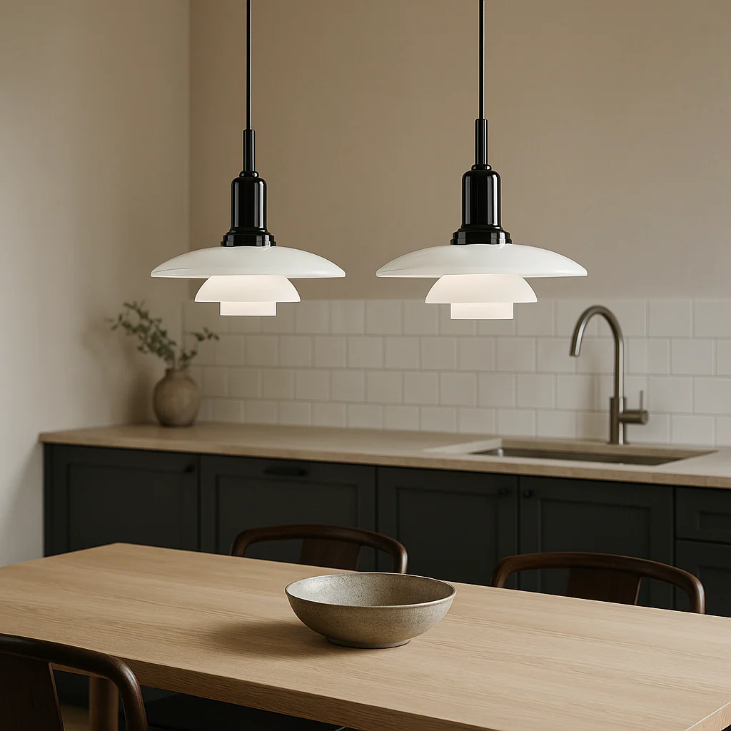 Danish-Inspired Designer Pendant Light - Minimal Nordic Ceiling Lamp - Image 3
