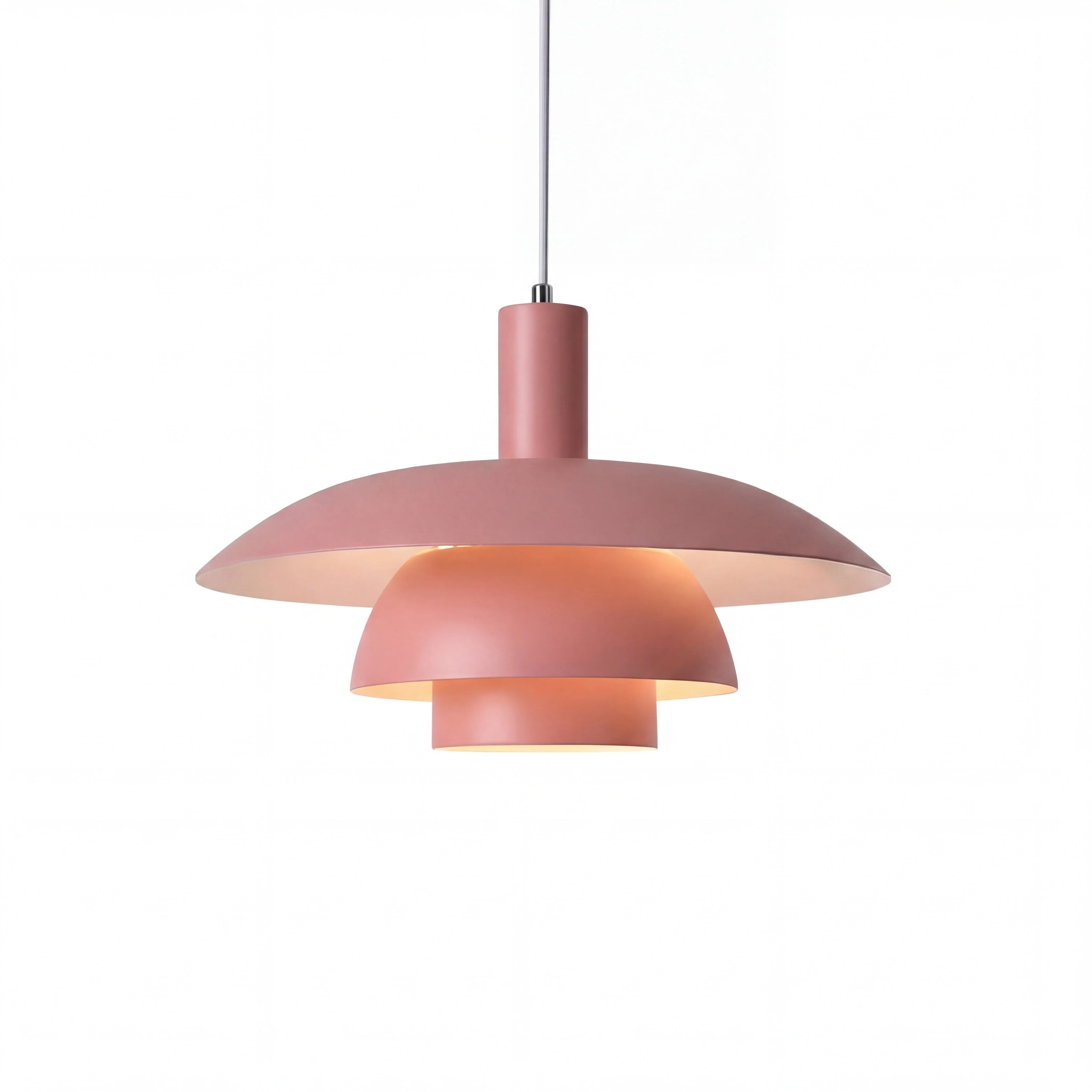 Danish-Style Nordic Pendant Light - Minimalist Dome Lamp - Image 24
