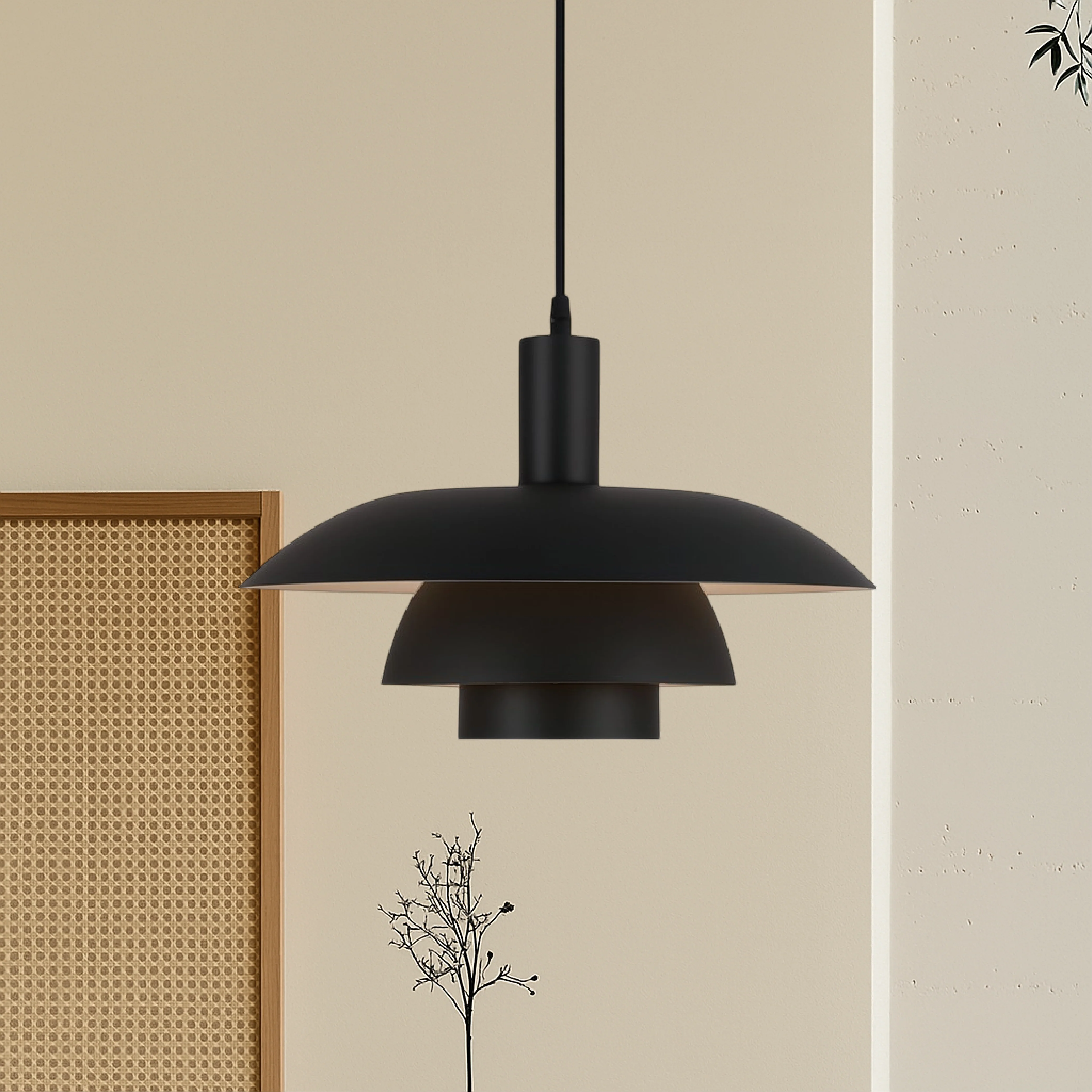 Danish-Style Nordic Pendant Light - Minimalist Dome Lamp - Image 35