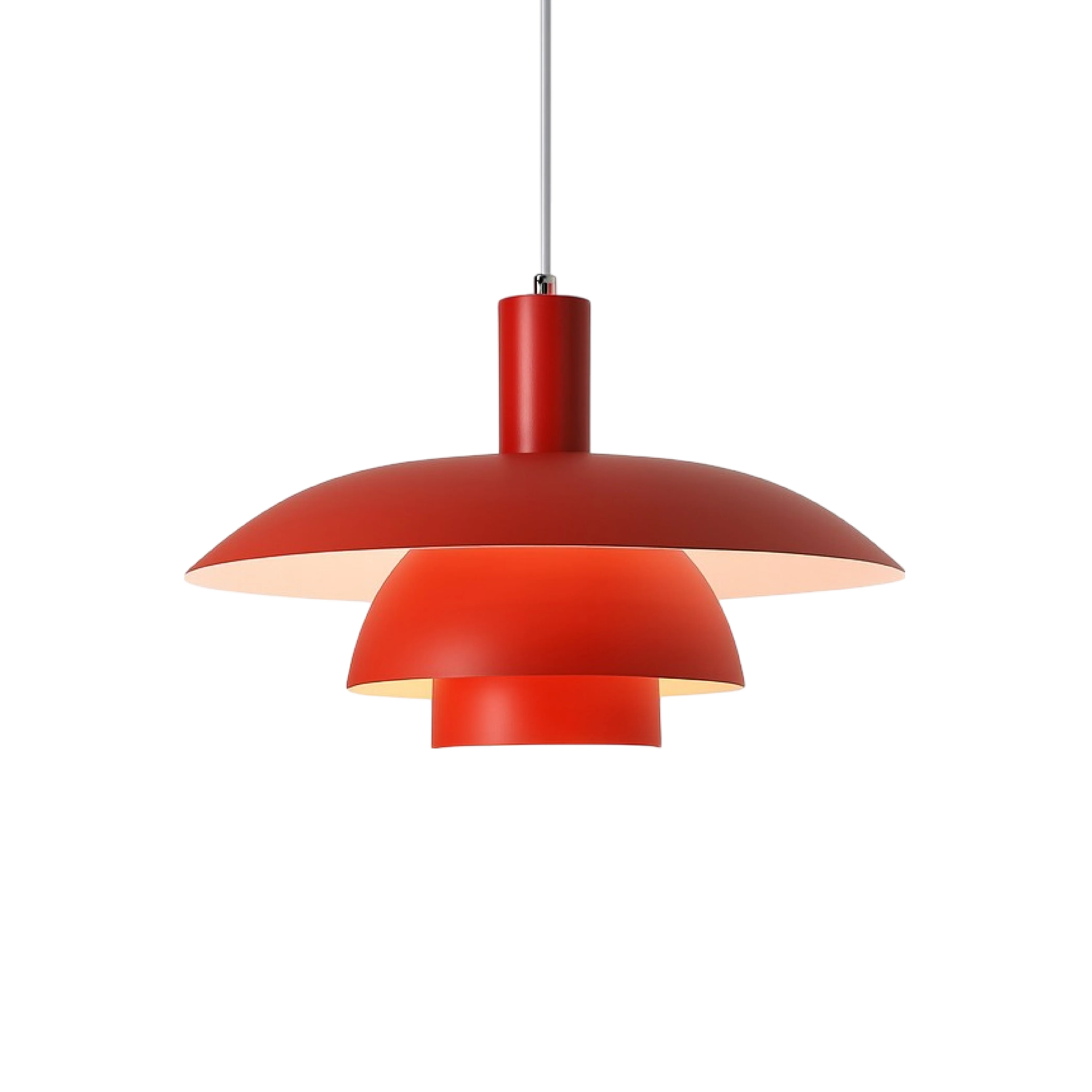 Danish-Style Nordic Pendant Light - Minimalist Dome Lamp - Image 37