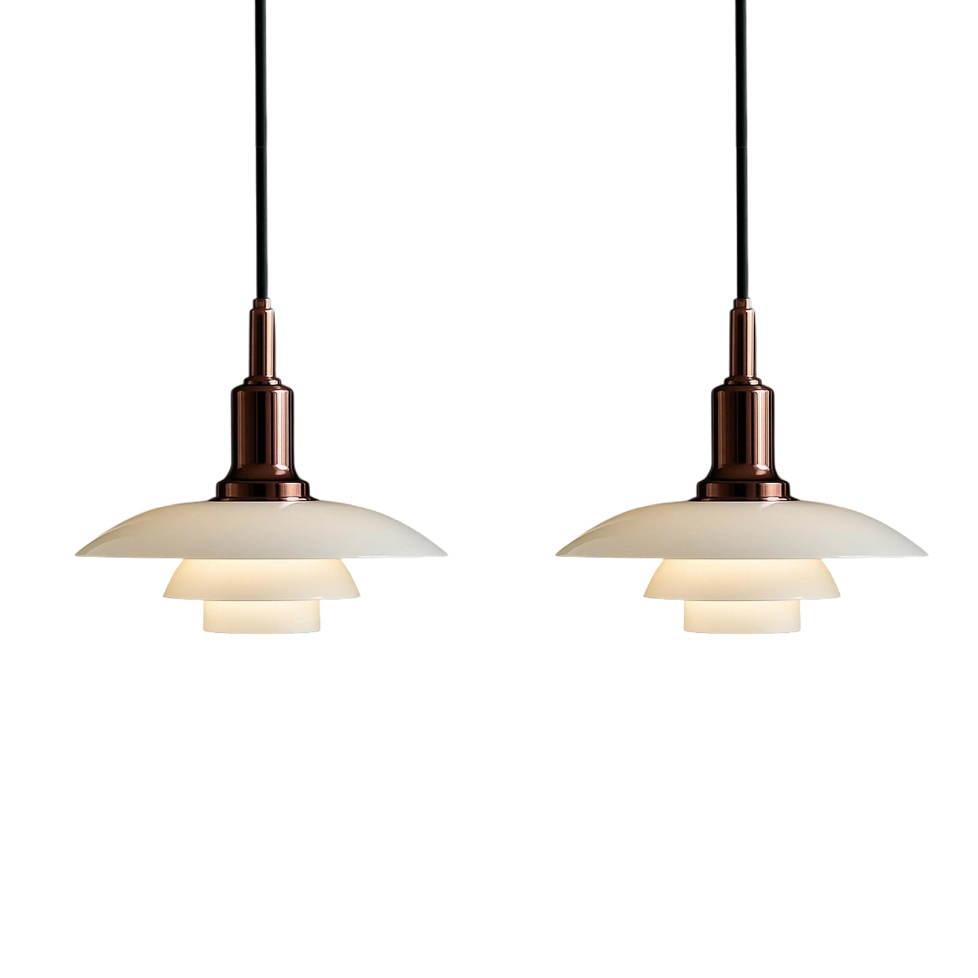 Danish Two- or Three-Head Pendant Light - Image 10