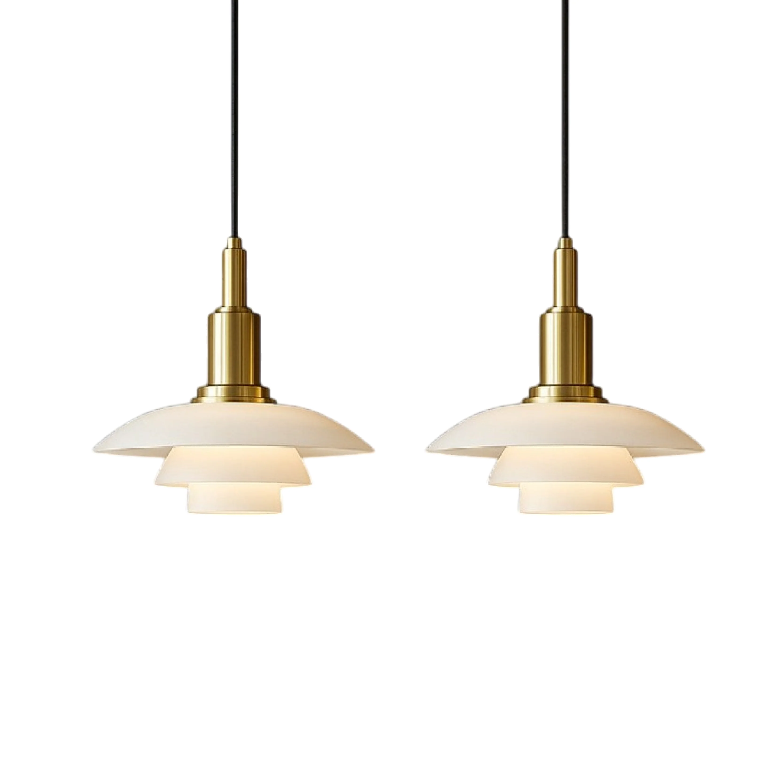 Danish Two- or Three-Head Pendant Light - Image 13