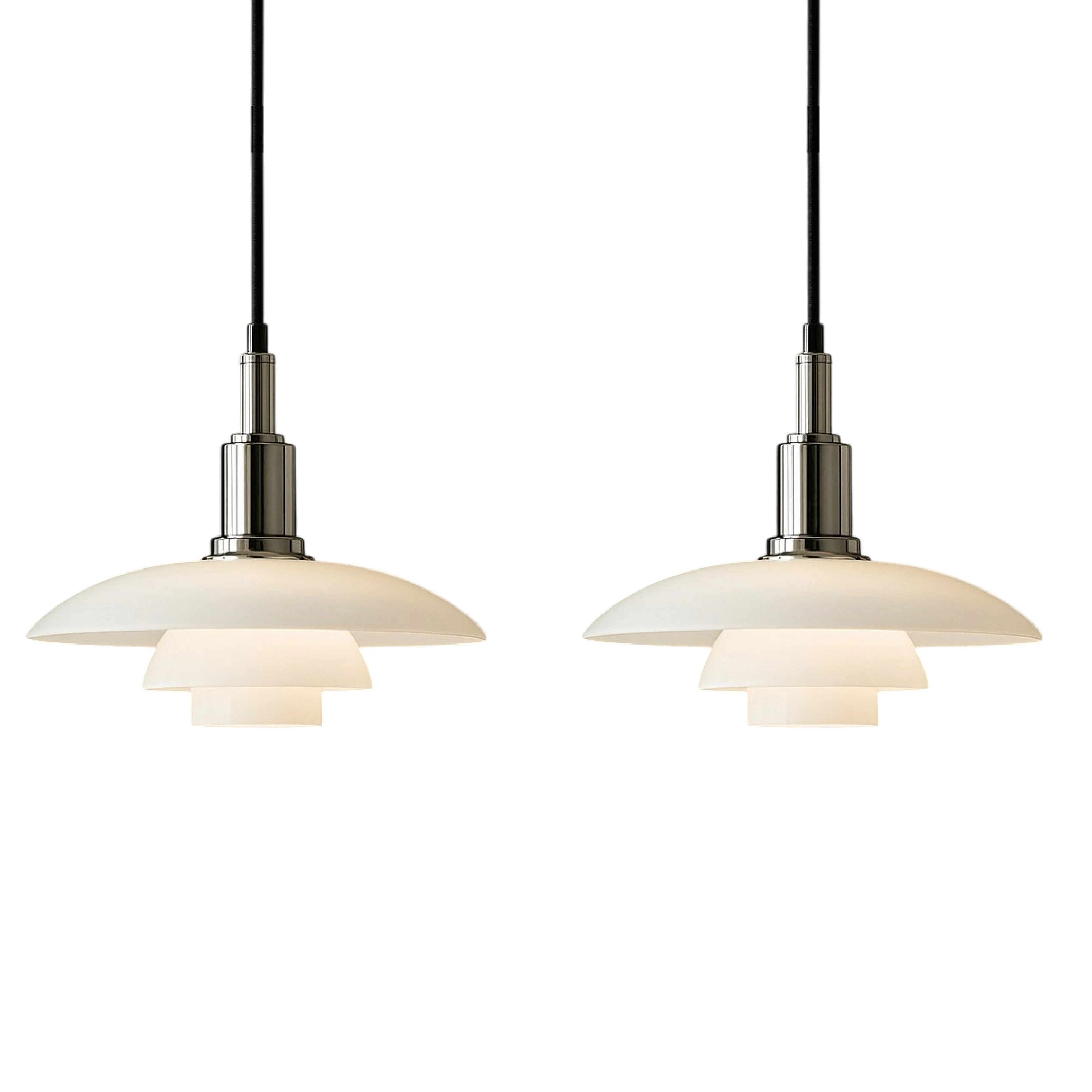 Danish Two- or Three-Head Pendant Light - Image 15