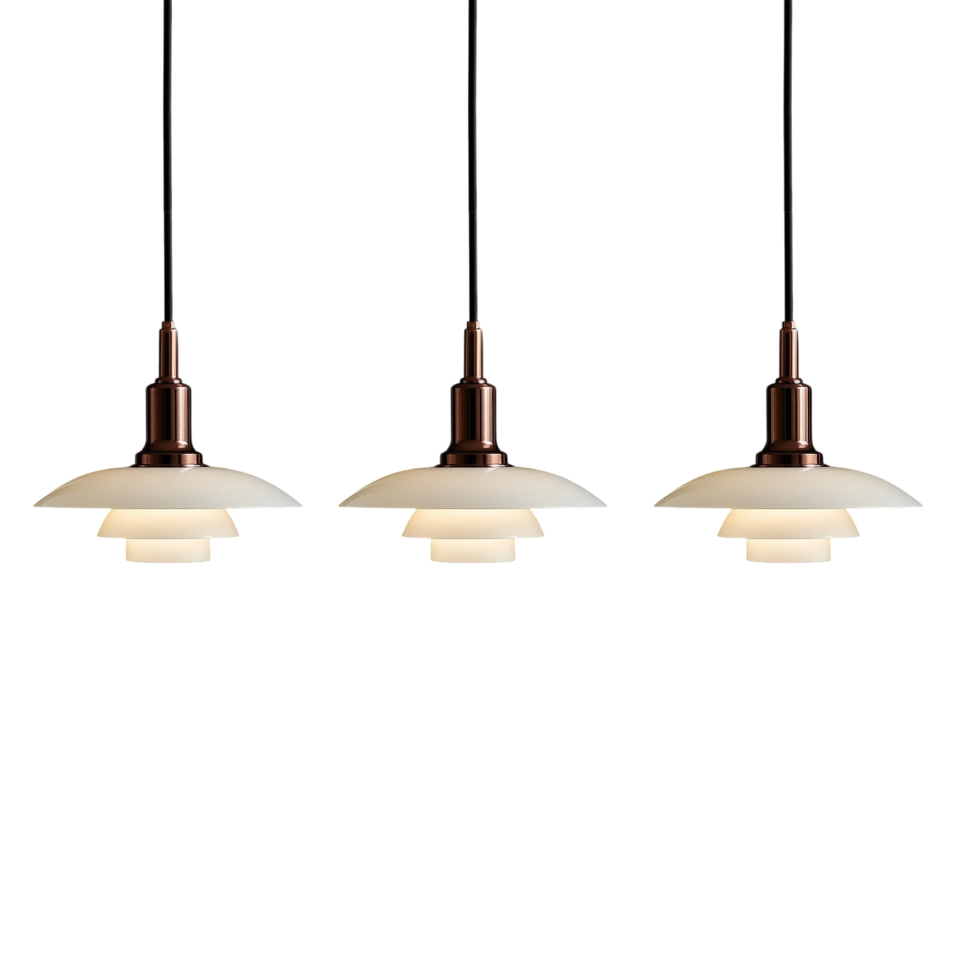 Danish Two- or Three-Head Pendant Light - Image 16