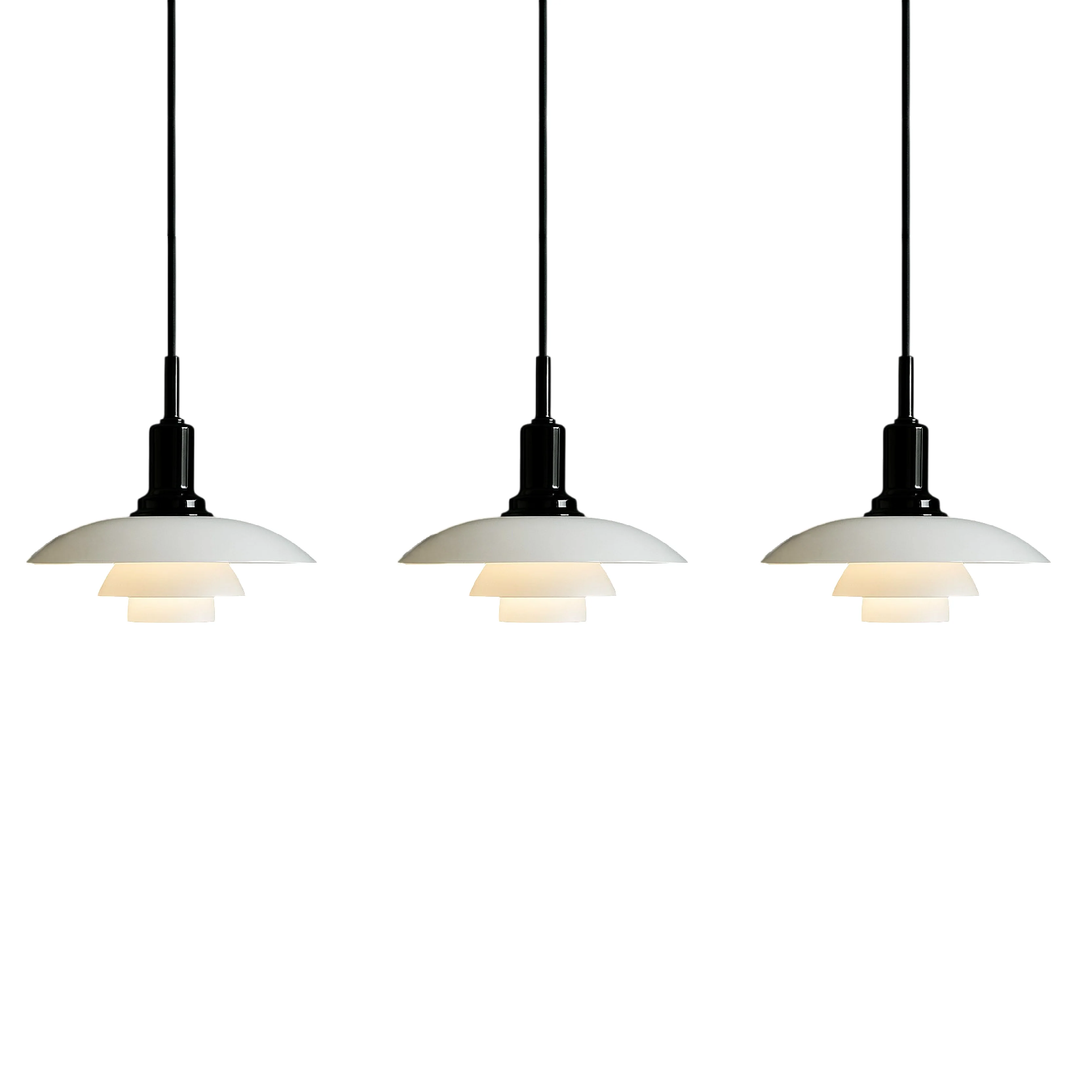 Danish Two- or Three-Head Pendant Light - Image 19