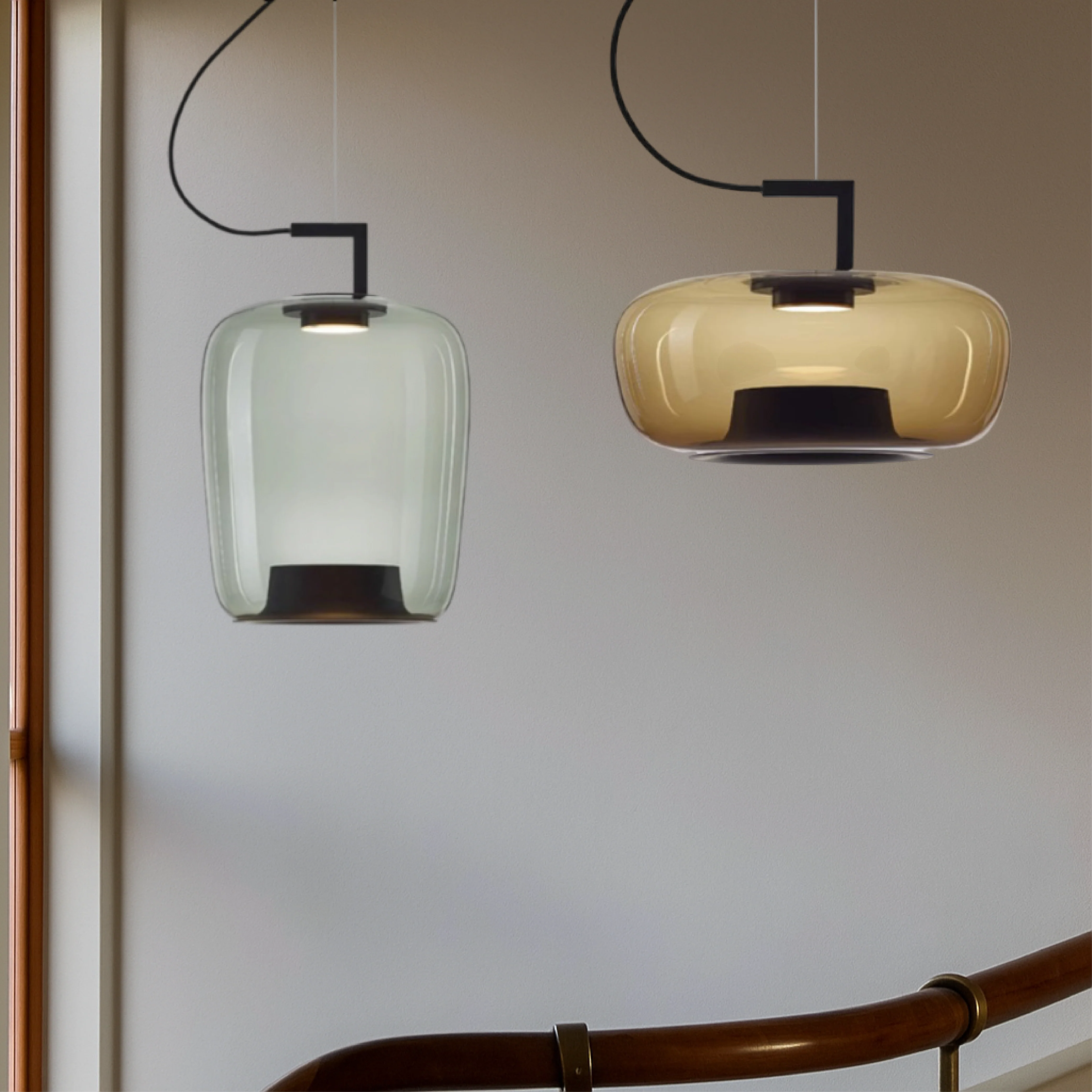 Dimmable Glass Pendant Light for Kitchen Island – Modern Clear Glass - Image 2