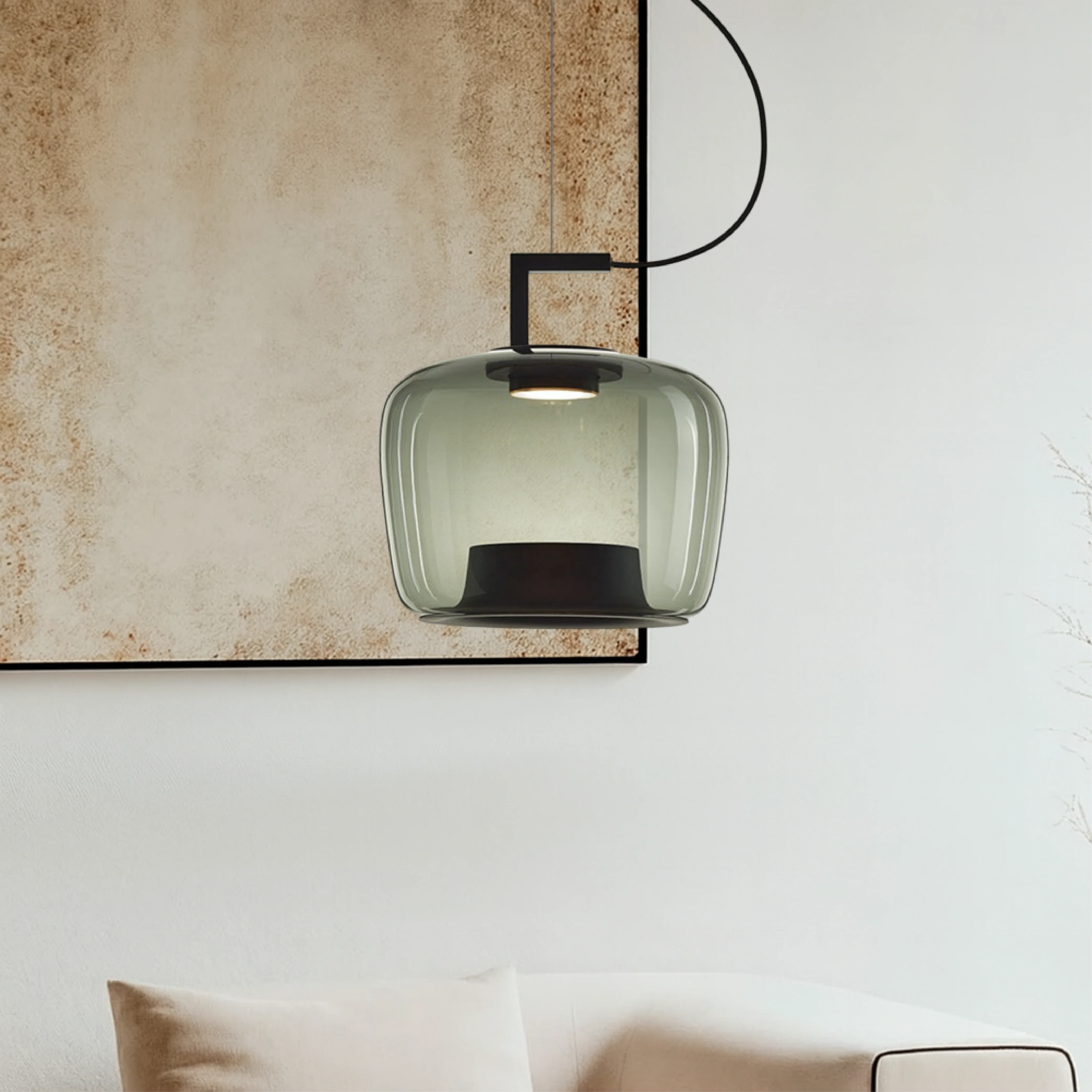 Dimmable Glass Pendant Light for Kitchen Island – Modern Clear Glass - Image 3