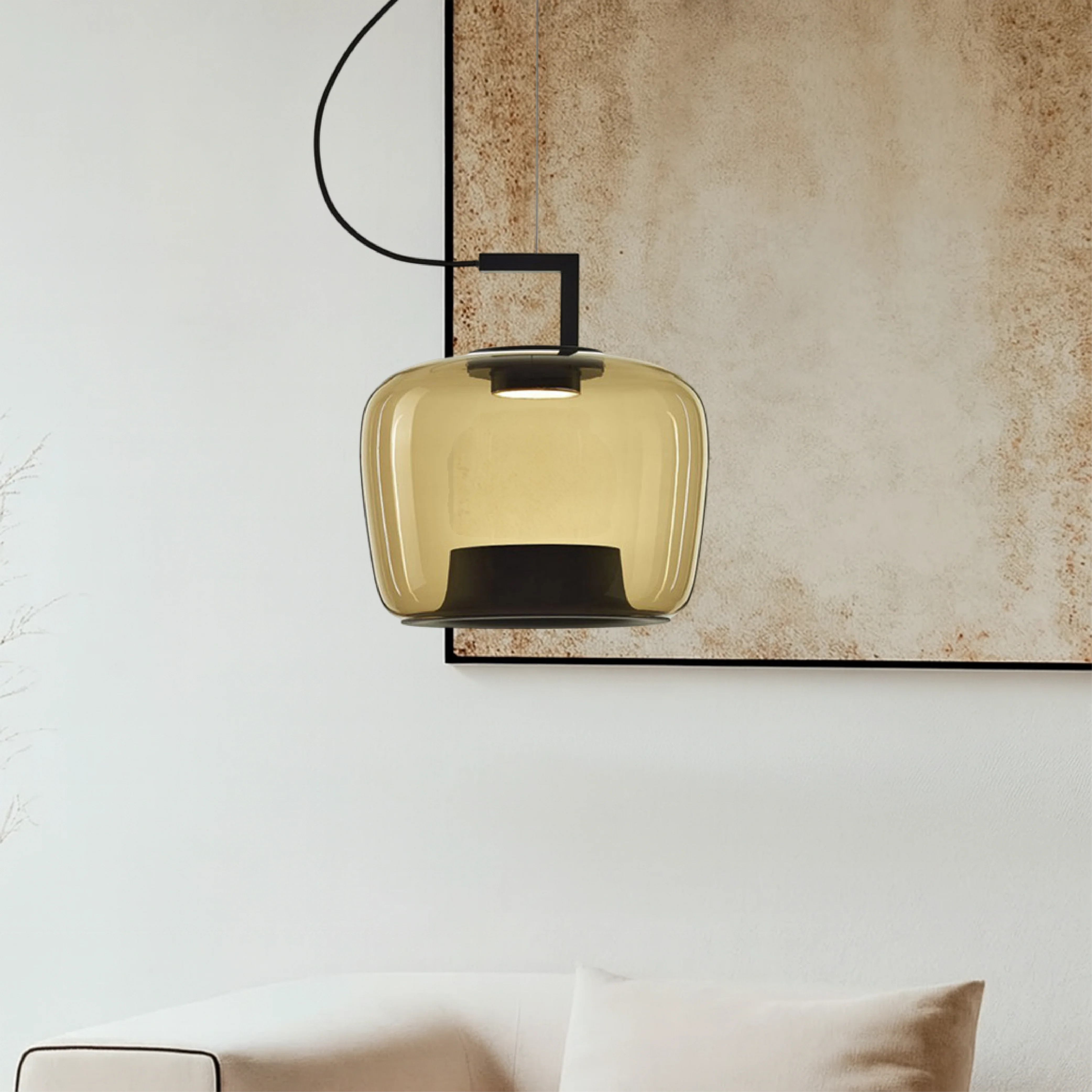 Dimmable Glass Pendant Light for Kitchen Island – Modern Clear Glass - Image 4
