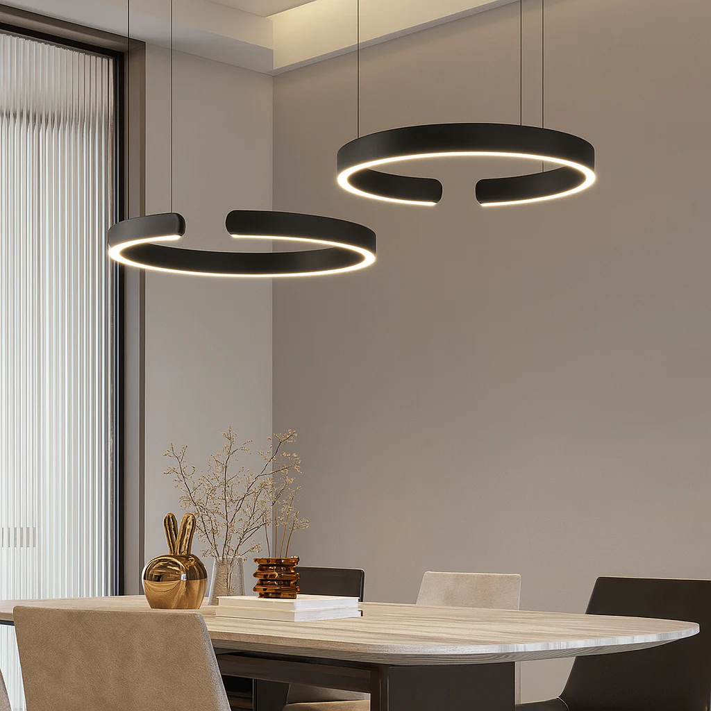 Dimmable LED Ring Pendant Light — Modern Ceiling Fixture - Image 2